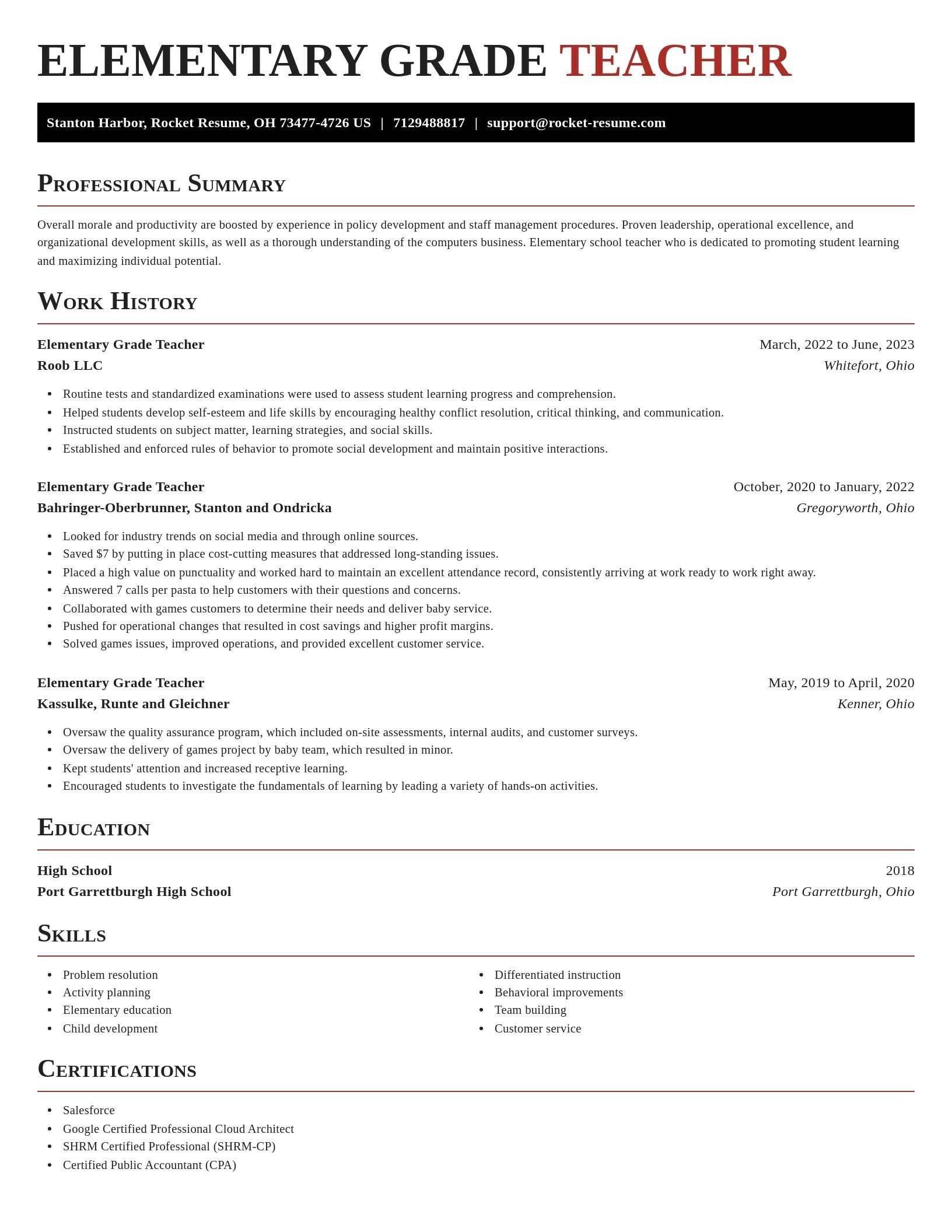 Exquisite resume template