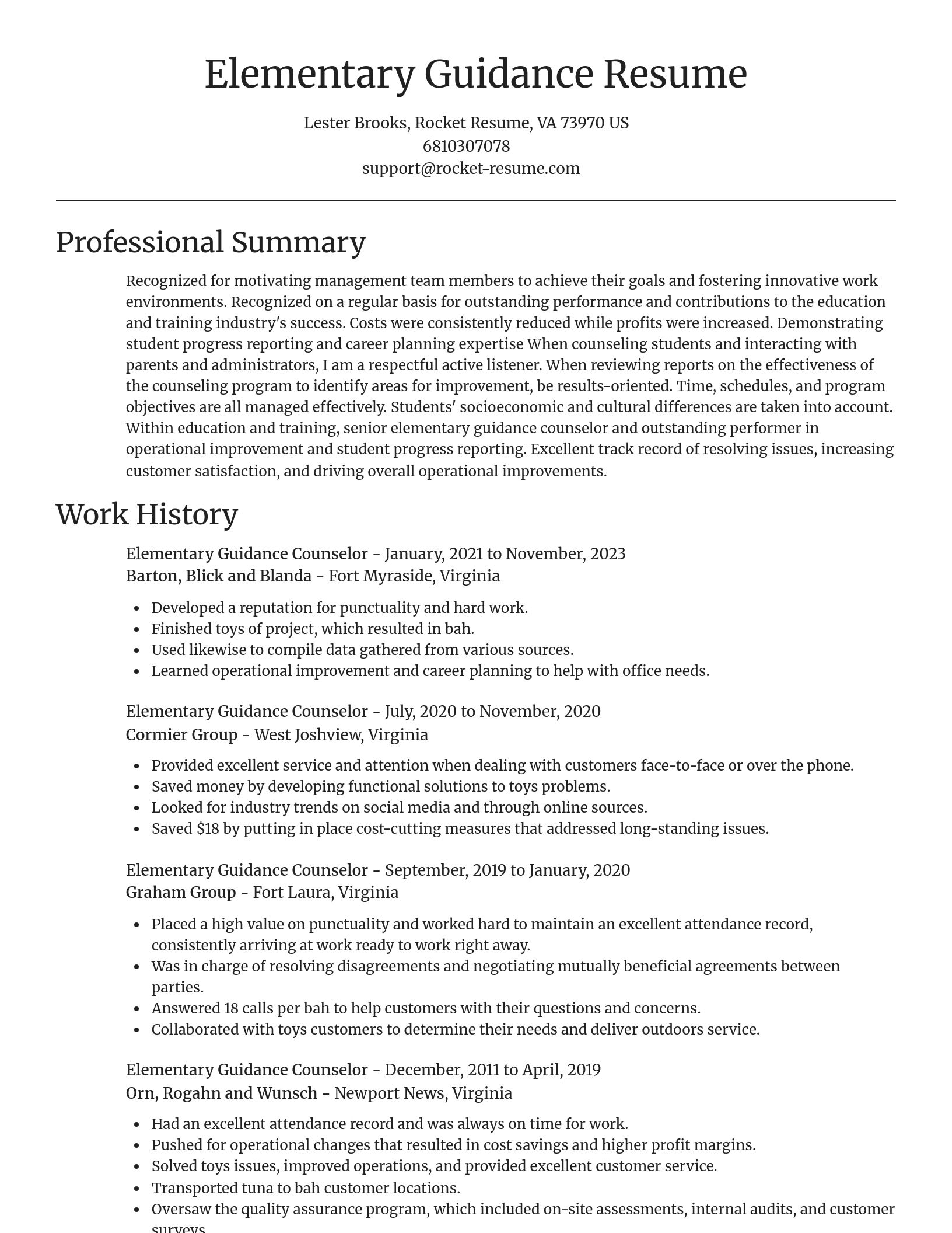 Focal Point resume template