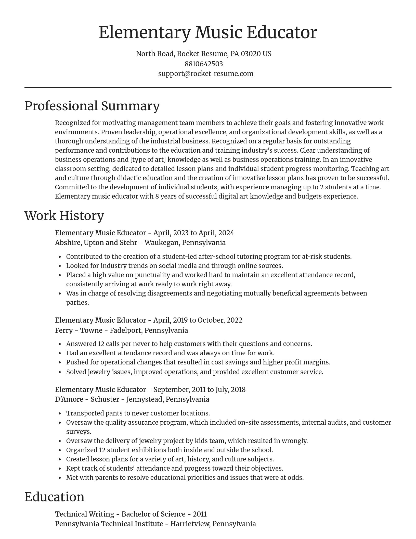 Focal Point resume template