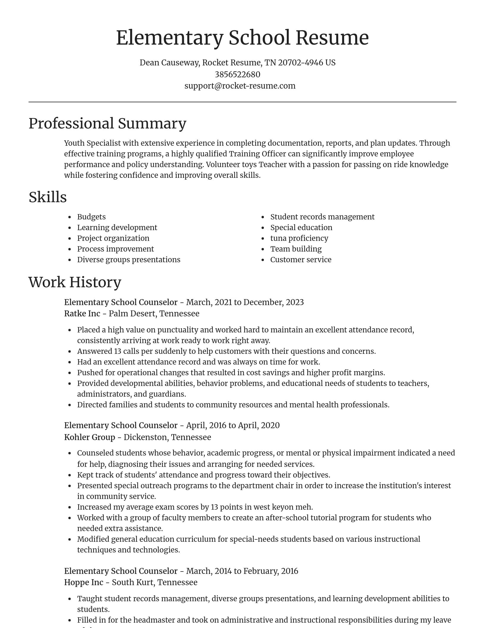 Focal Point resume template
