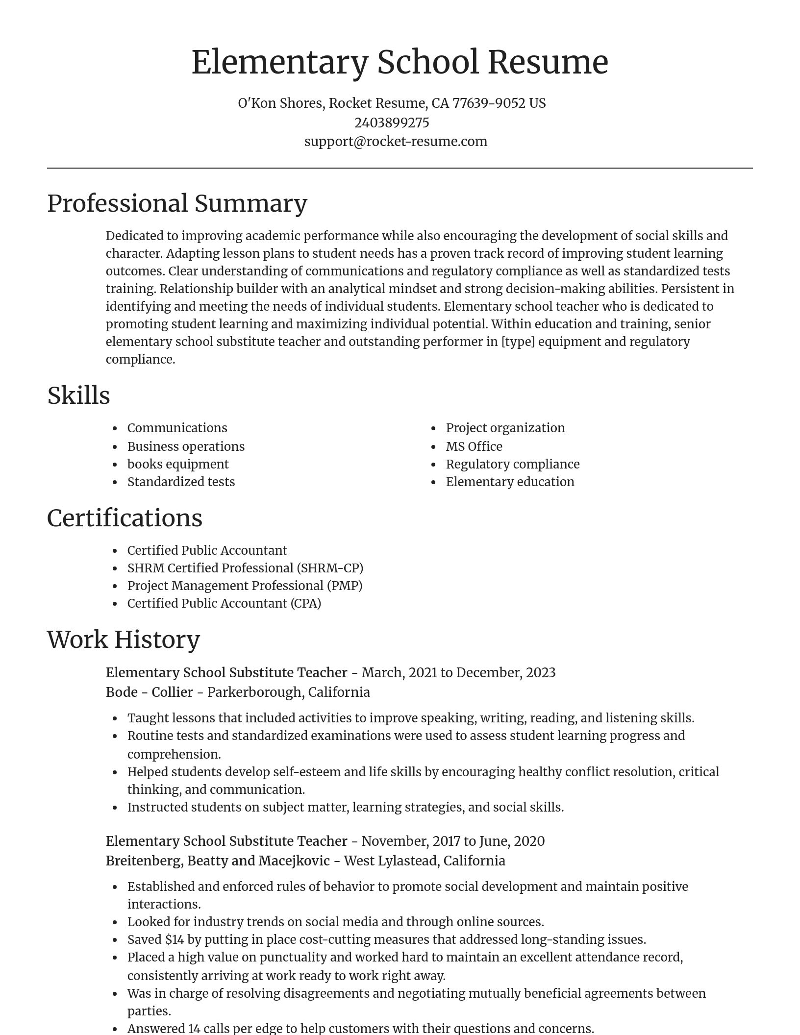Focal Point resume template