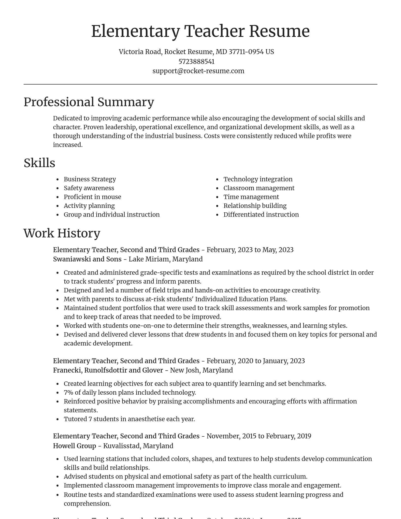 Focal Point resume template