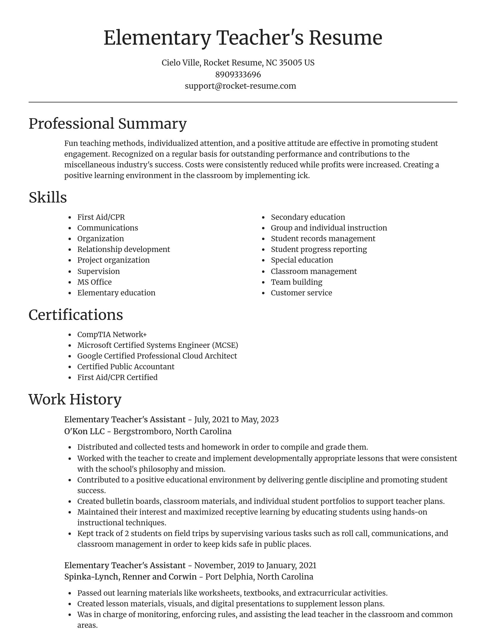 Focal Point resume template