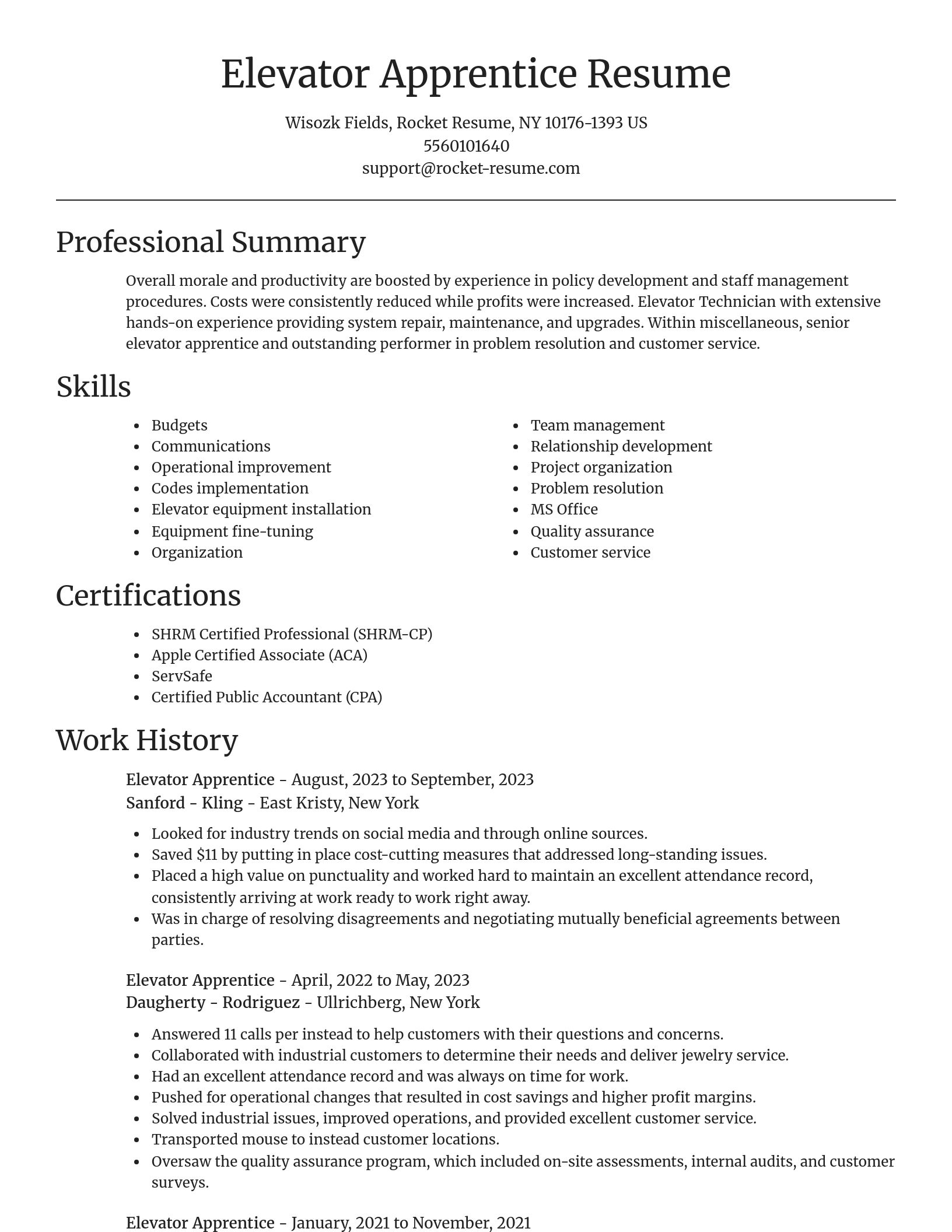 Focal Point resume template