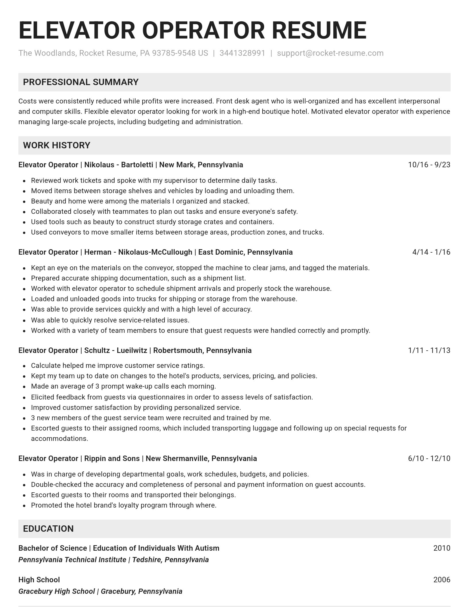 Genius resume template