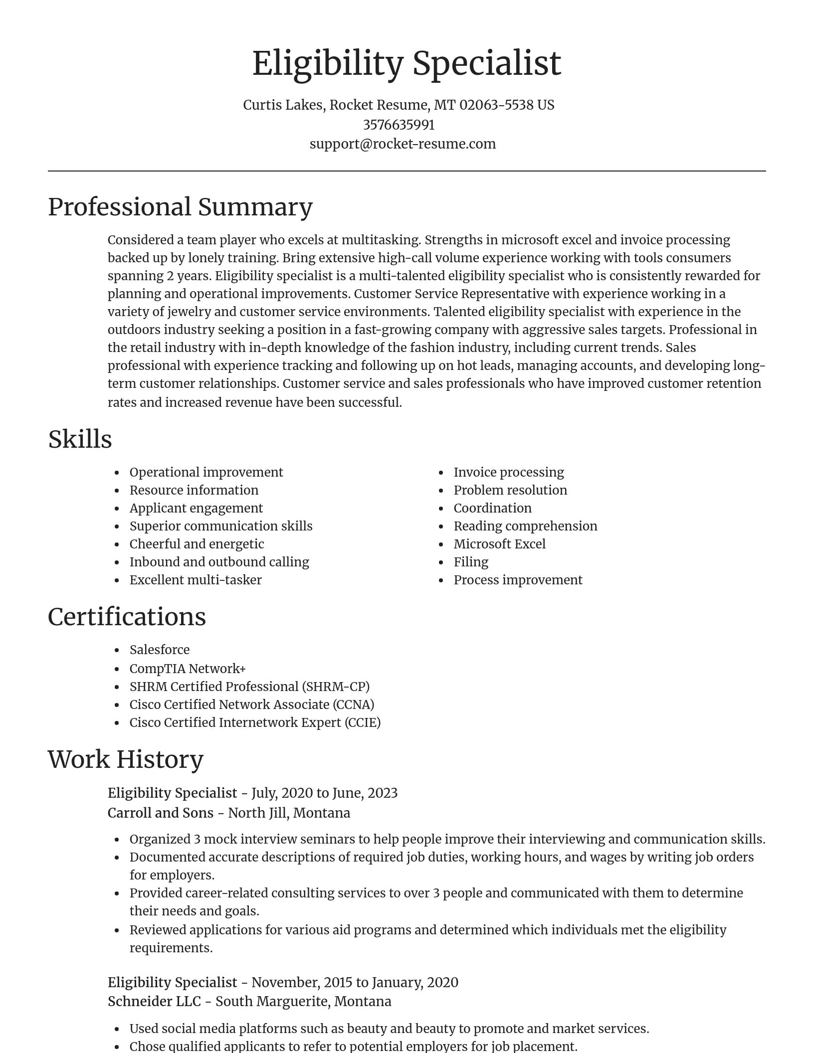 Focal Point resume template