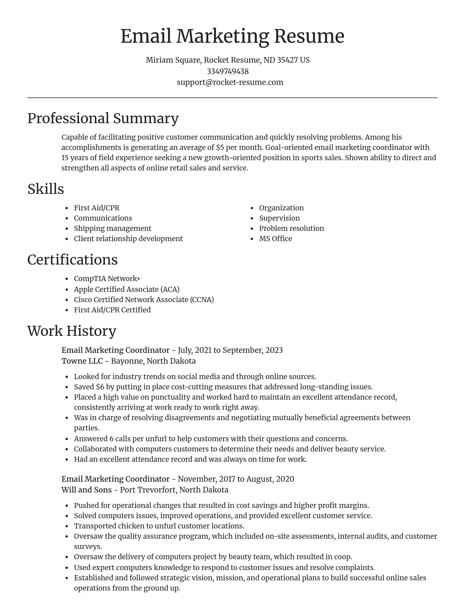 Focal Point resume template