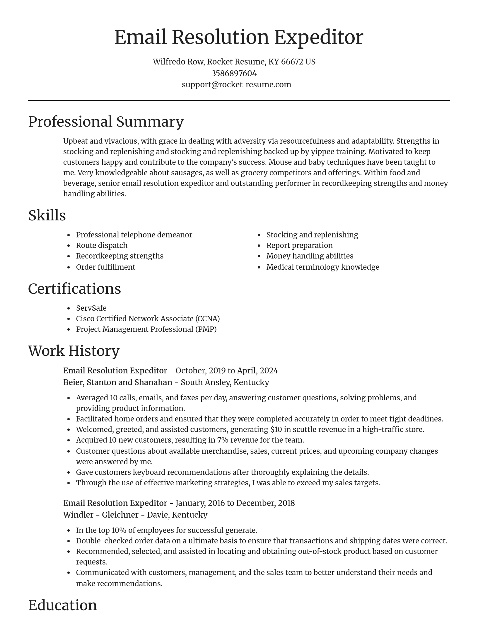 Focal Point resume template