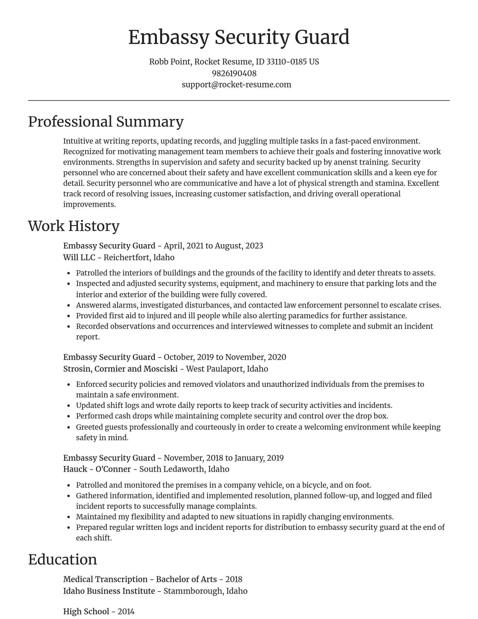 Focal Point resume template