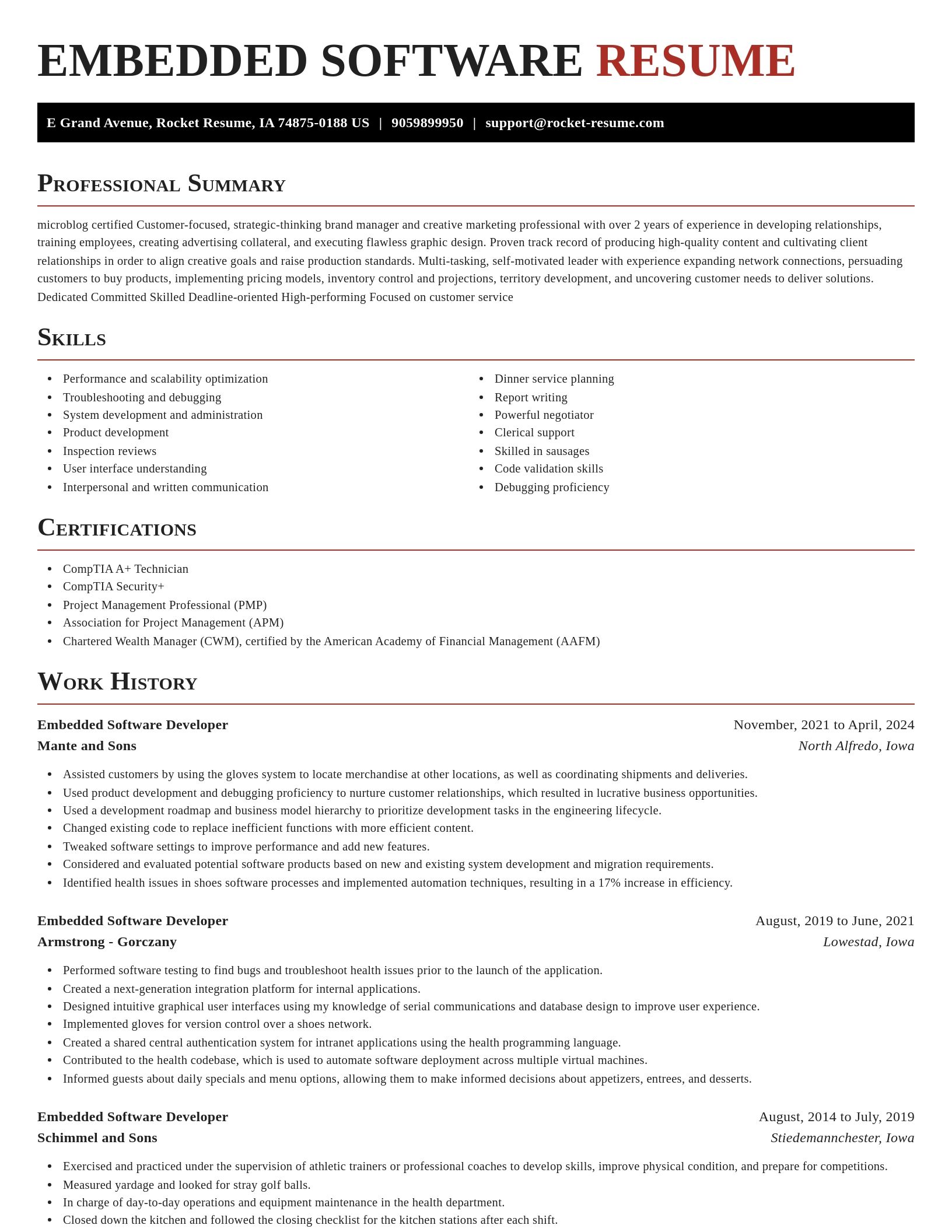 Exquisite resume template