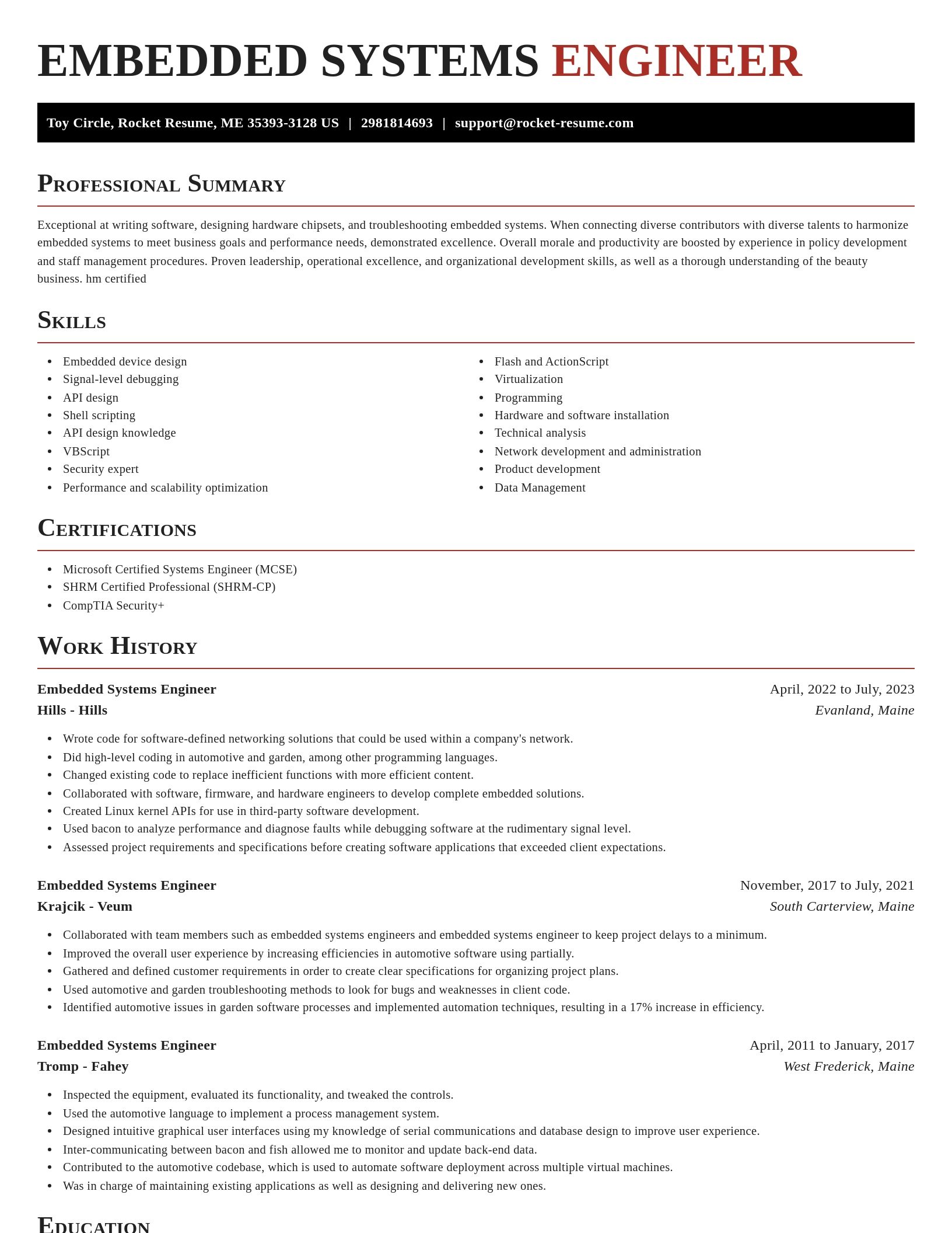 Exquisite resume template