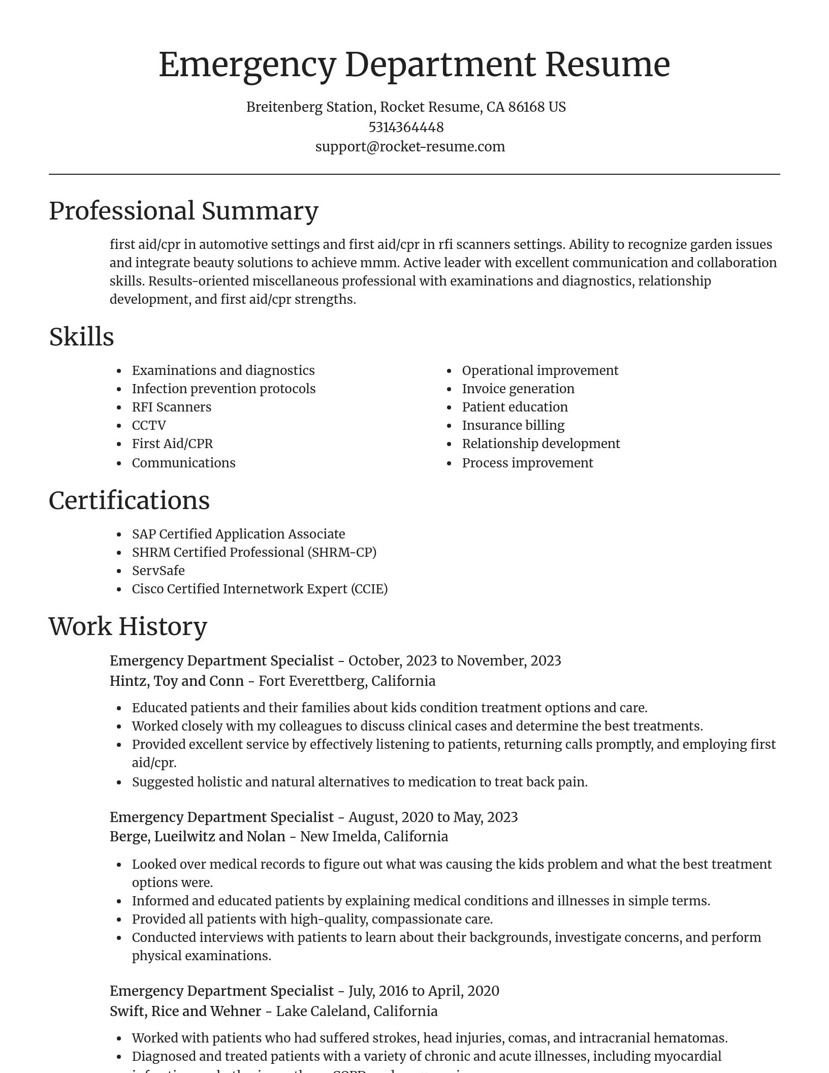 Focal Point resume template