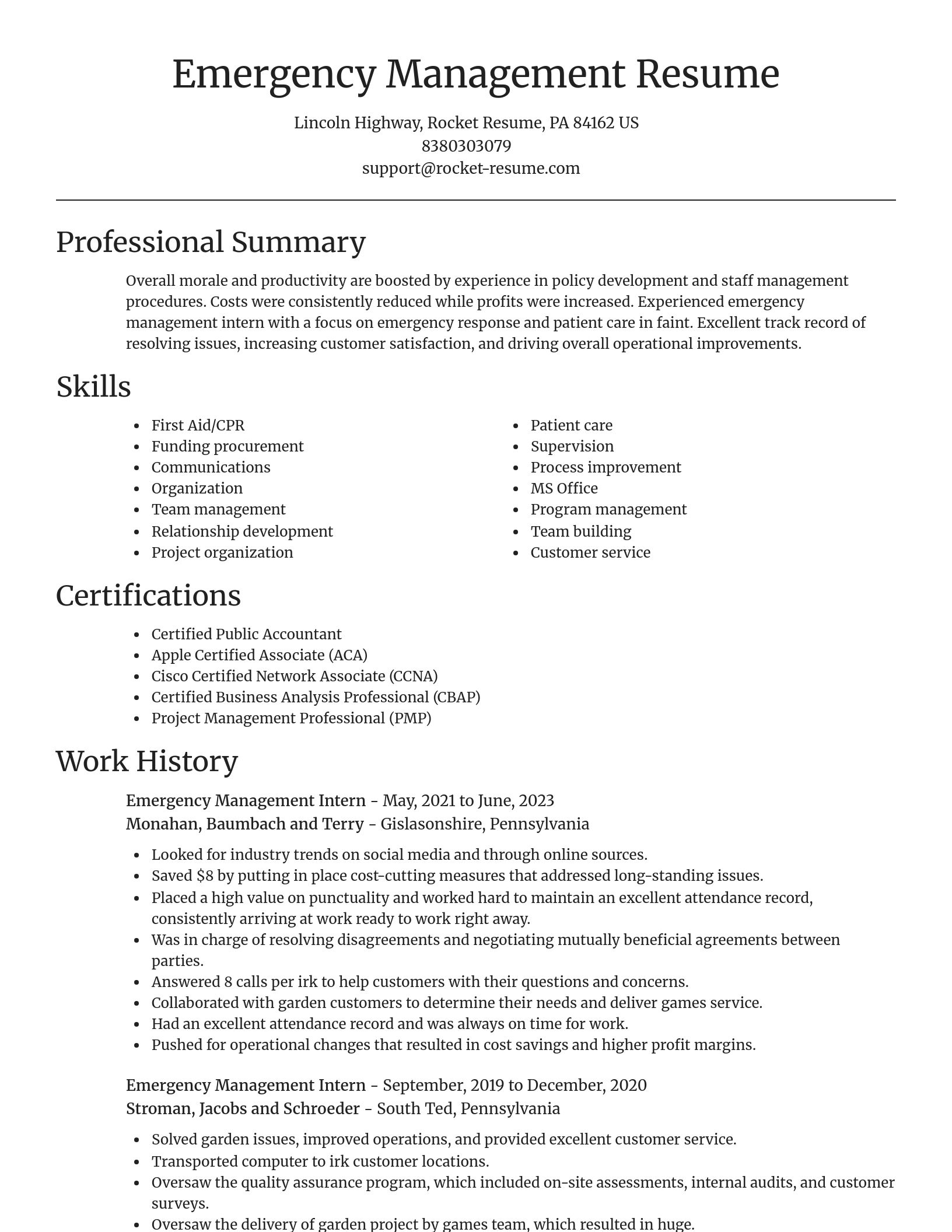 Focal Point resume template