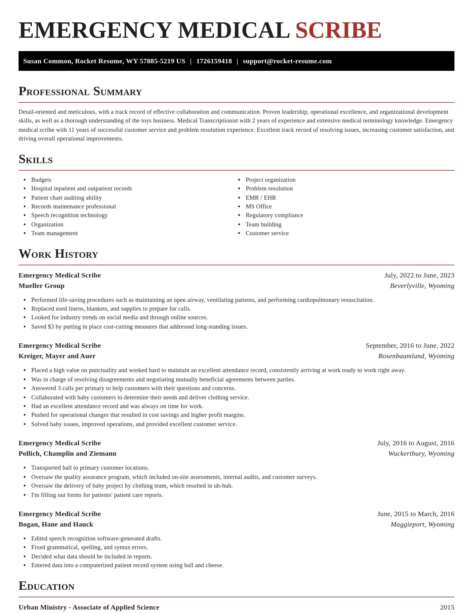 Exquisite resume template