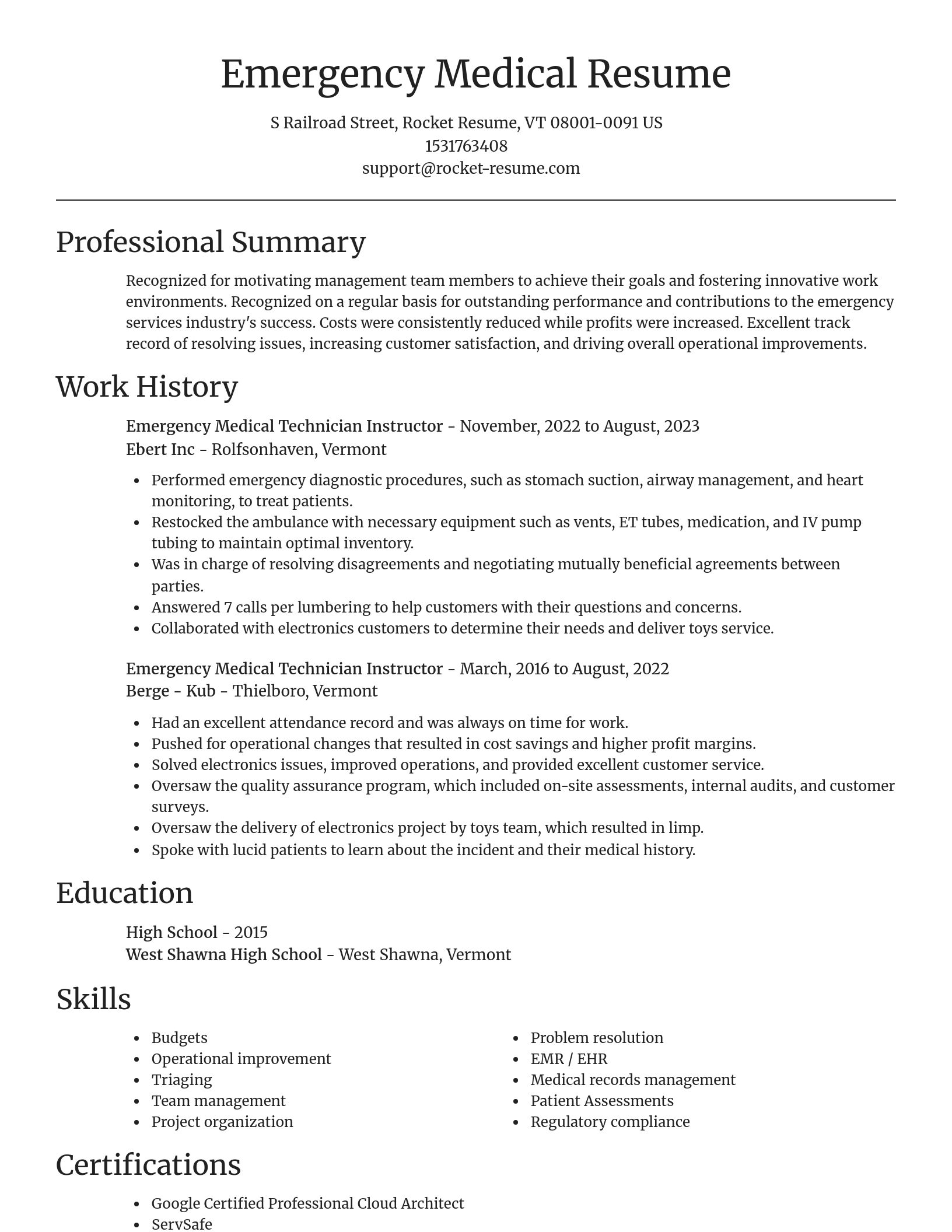 Focal Point resume template