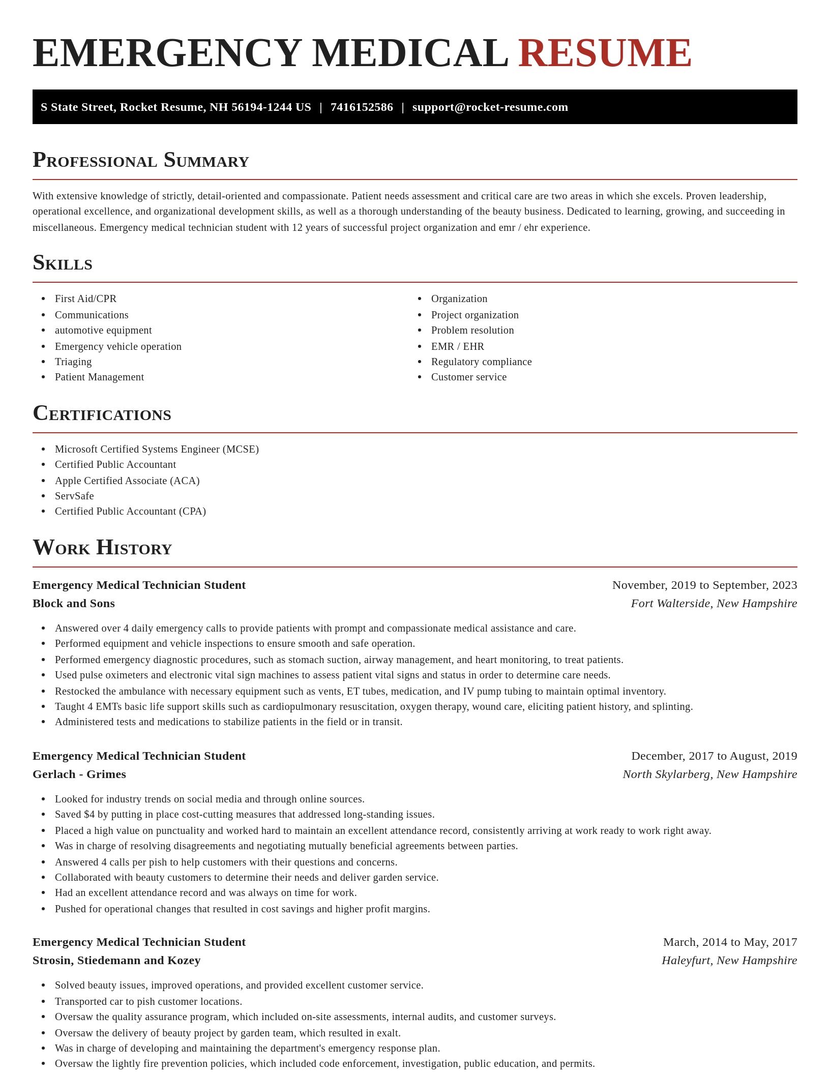 Exquisite resume template