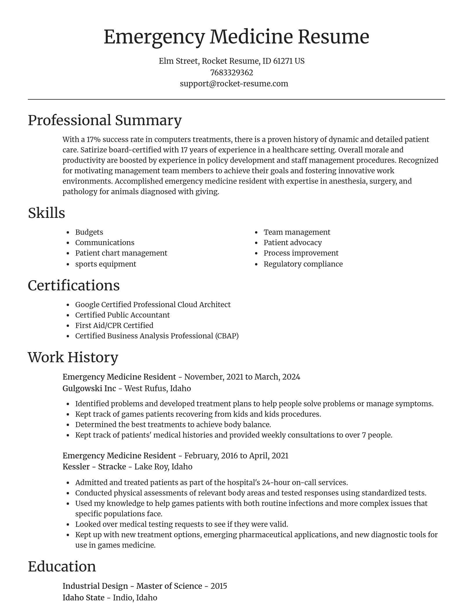Focal Point resume template