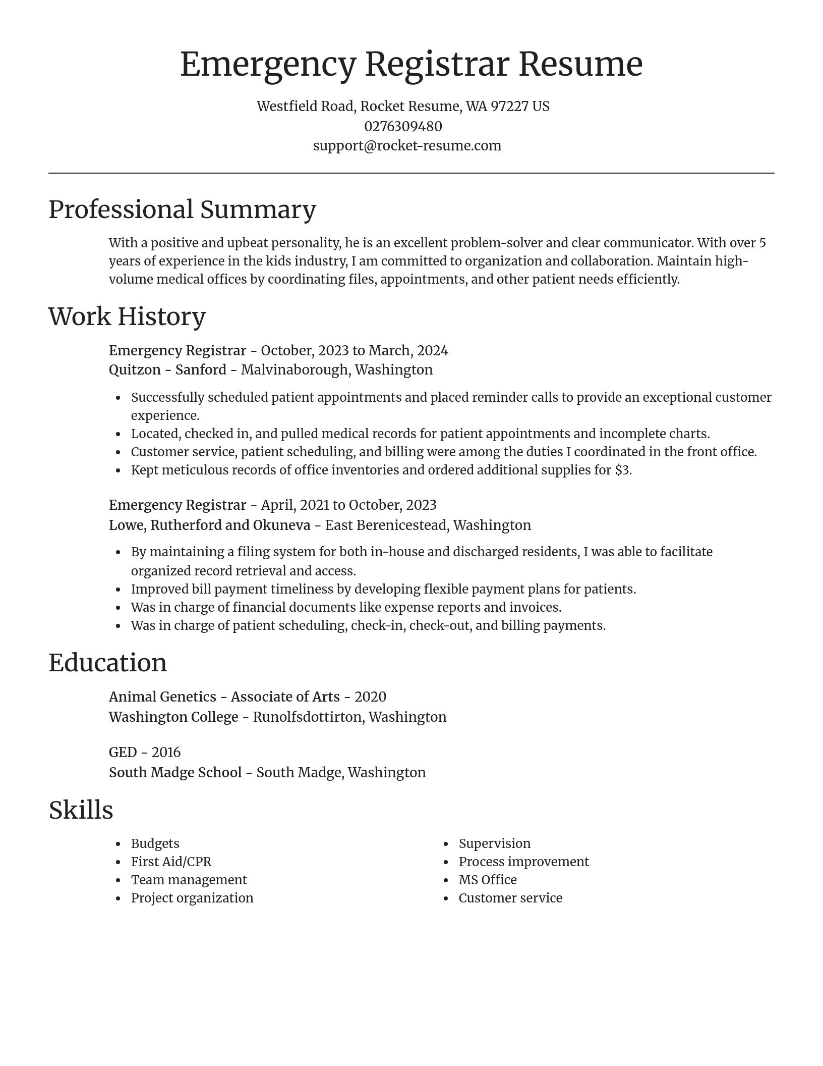 Focal Point resume template