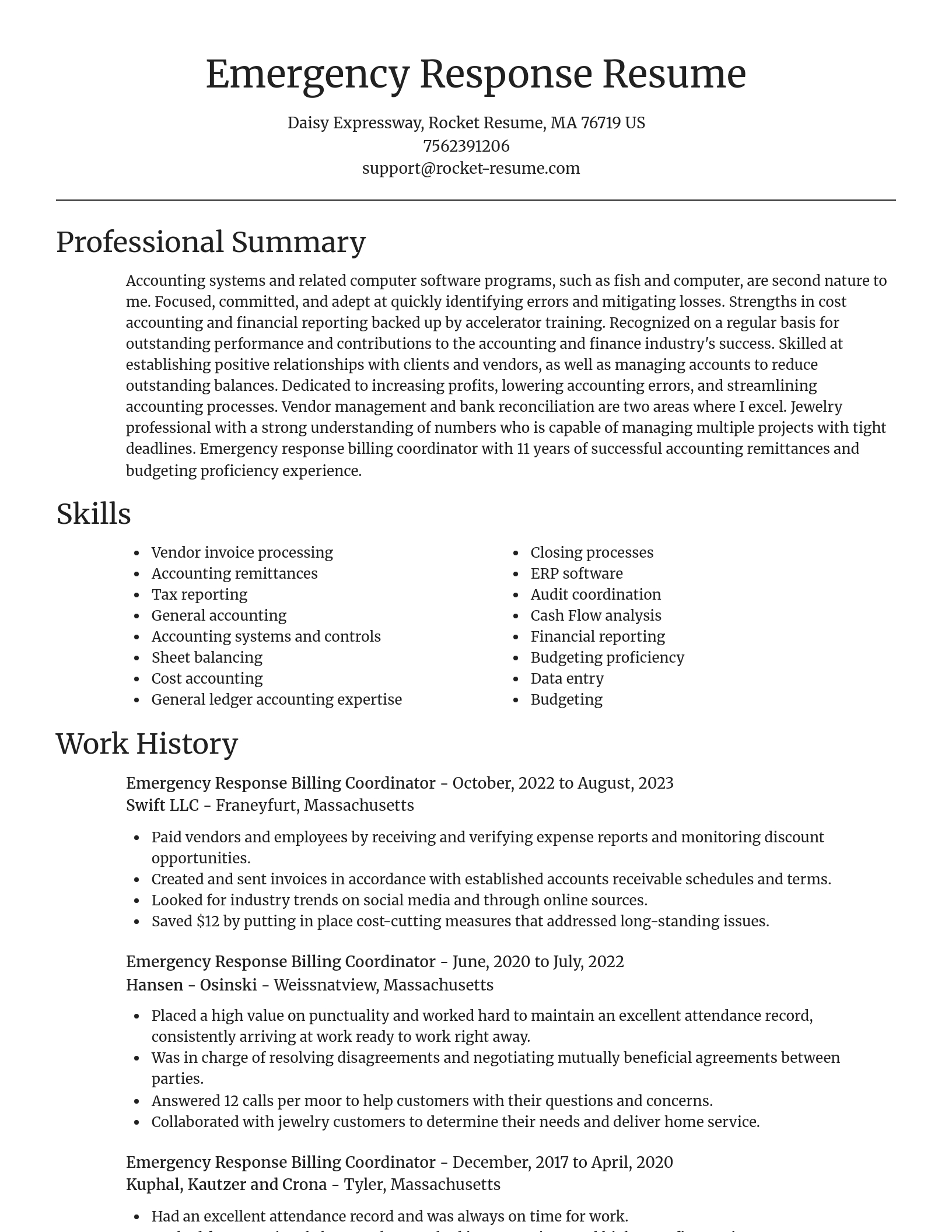 Focal Point resume template