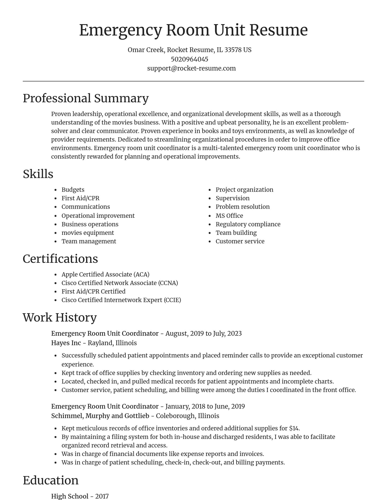 Focal Point resume template