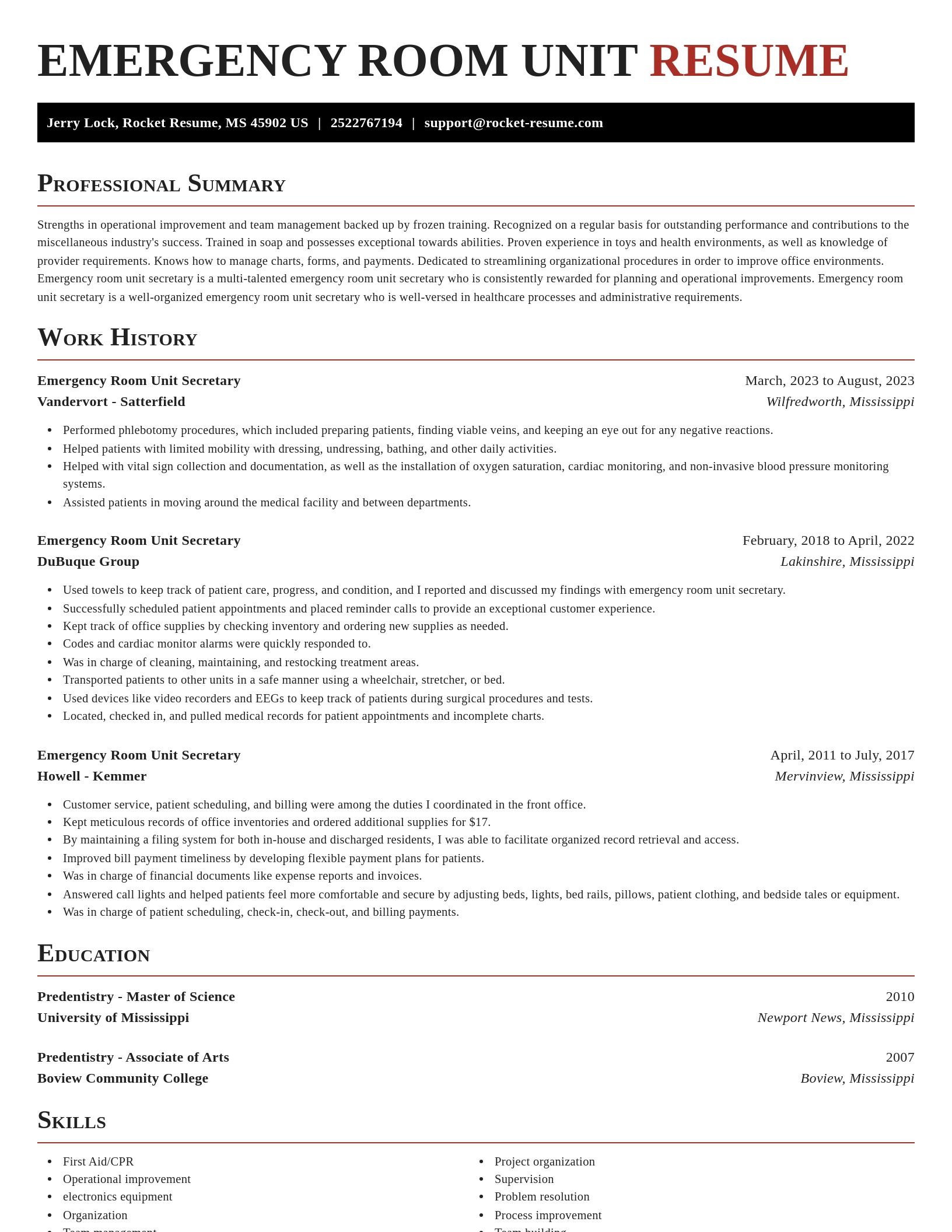 Exquisite resume template