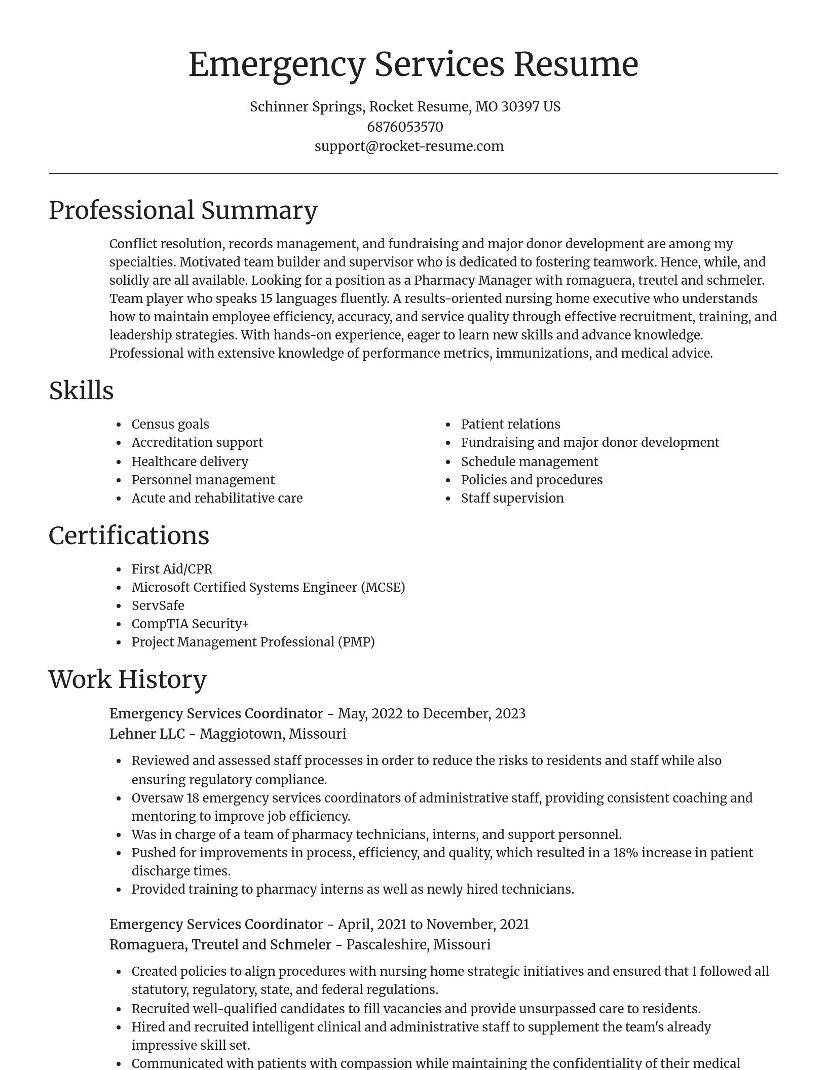 Focal Point resume template