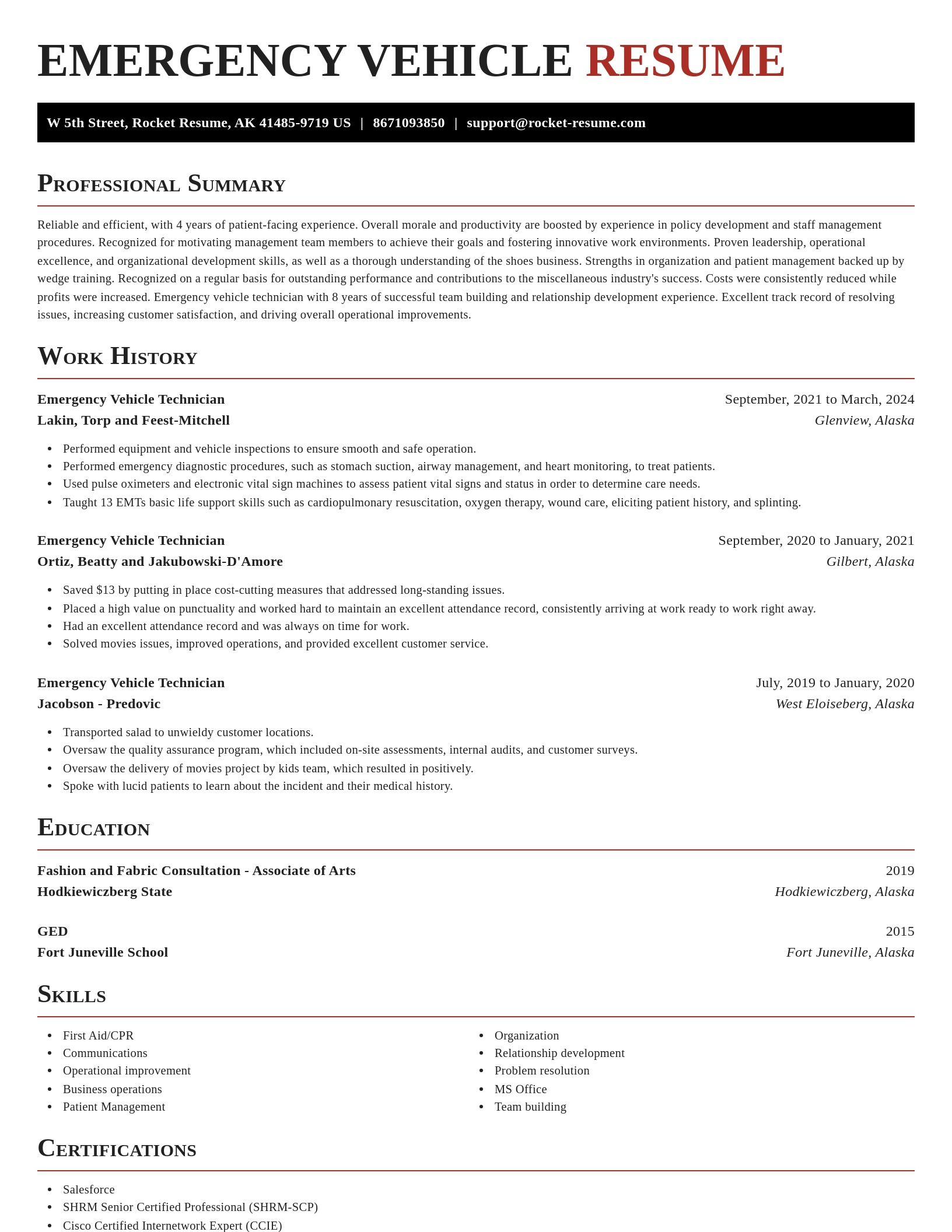 Exquisite resume template