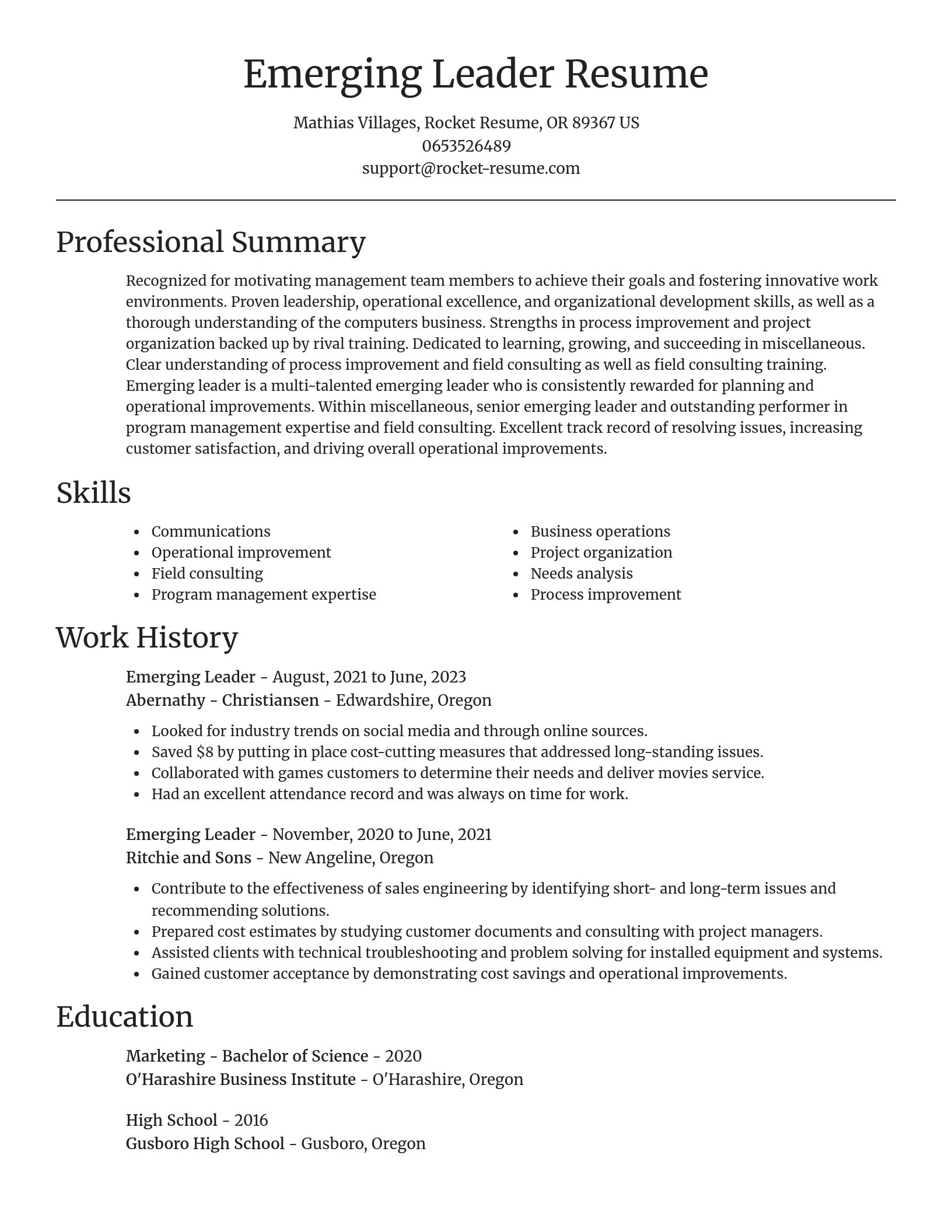Focal Point resume template