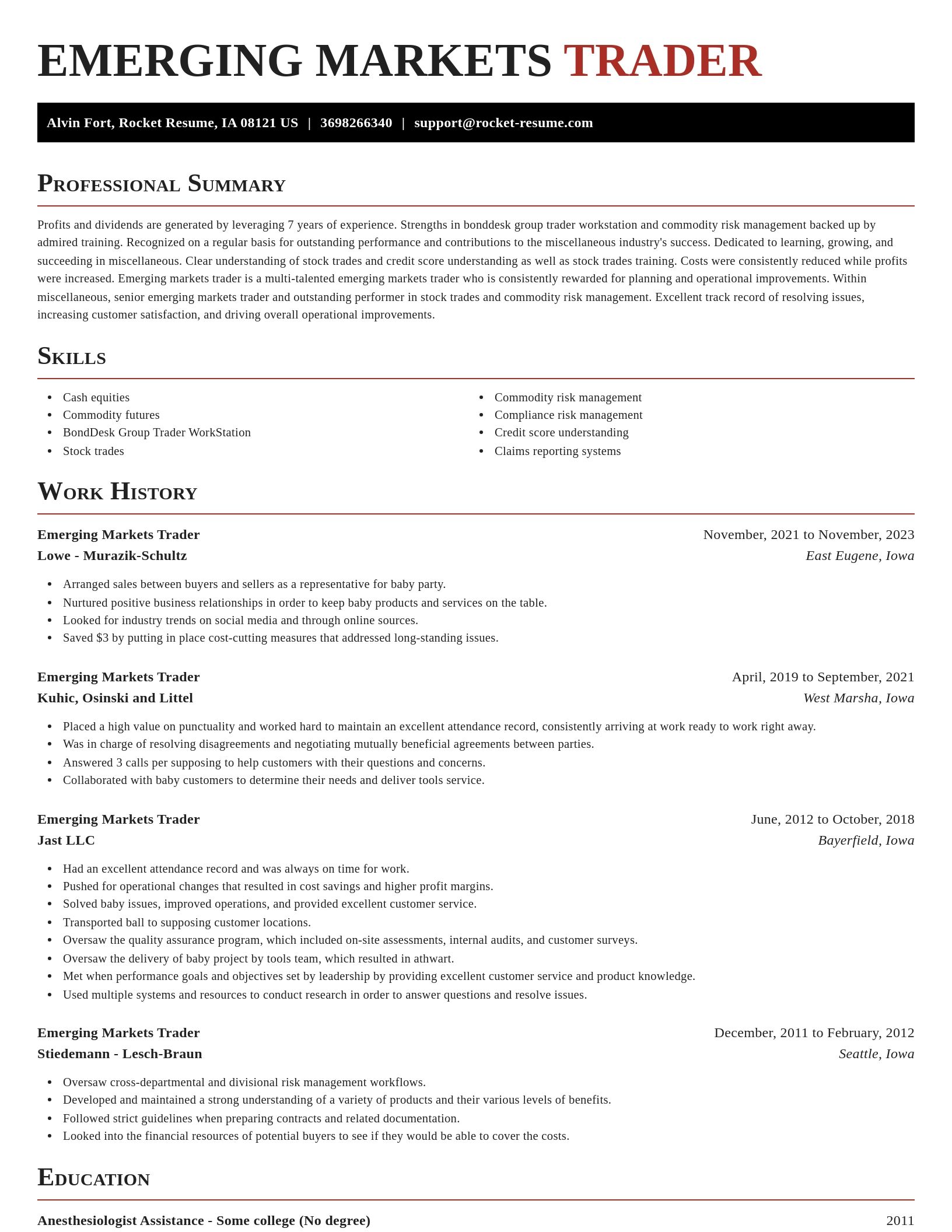 Exquisite resume template