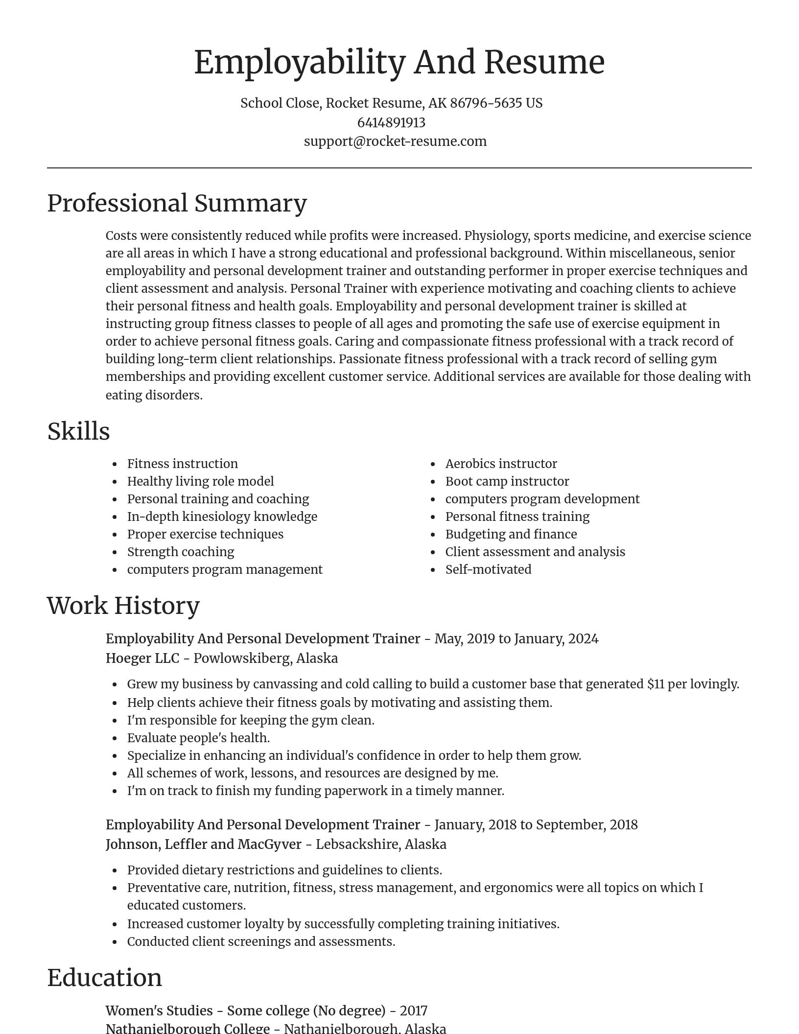 Focal Point resume template