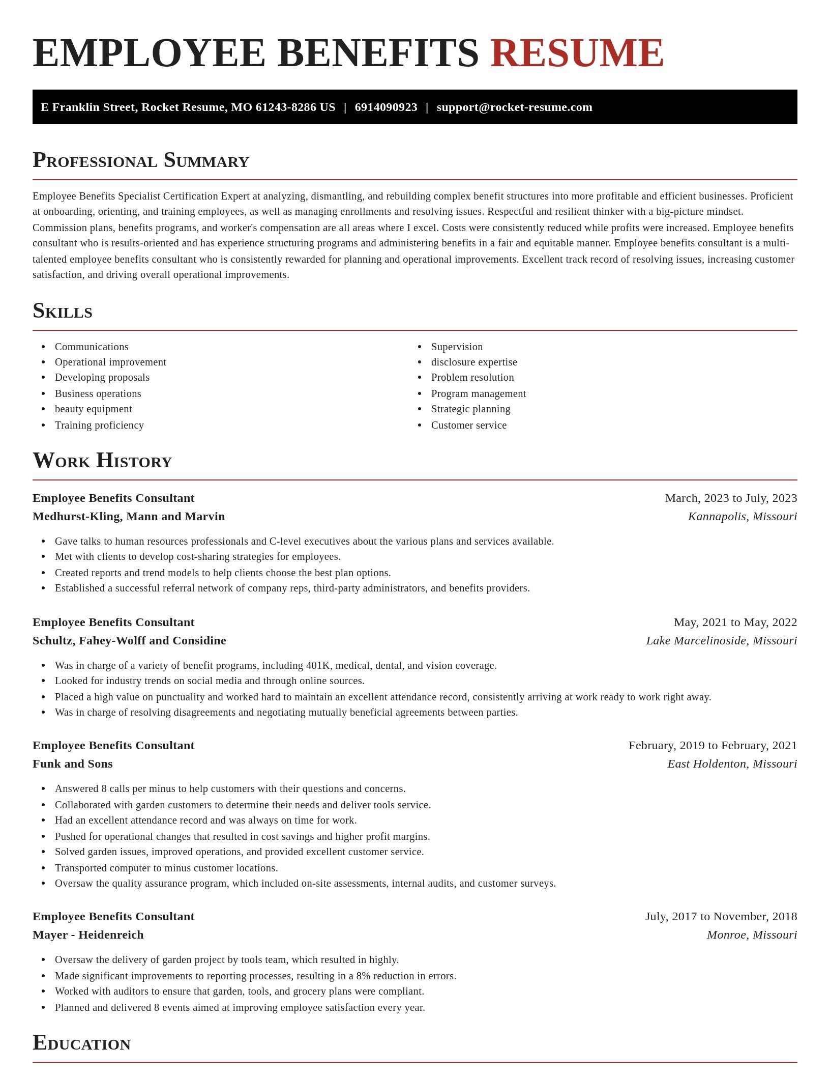 Exquisite resume template