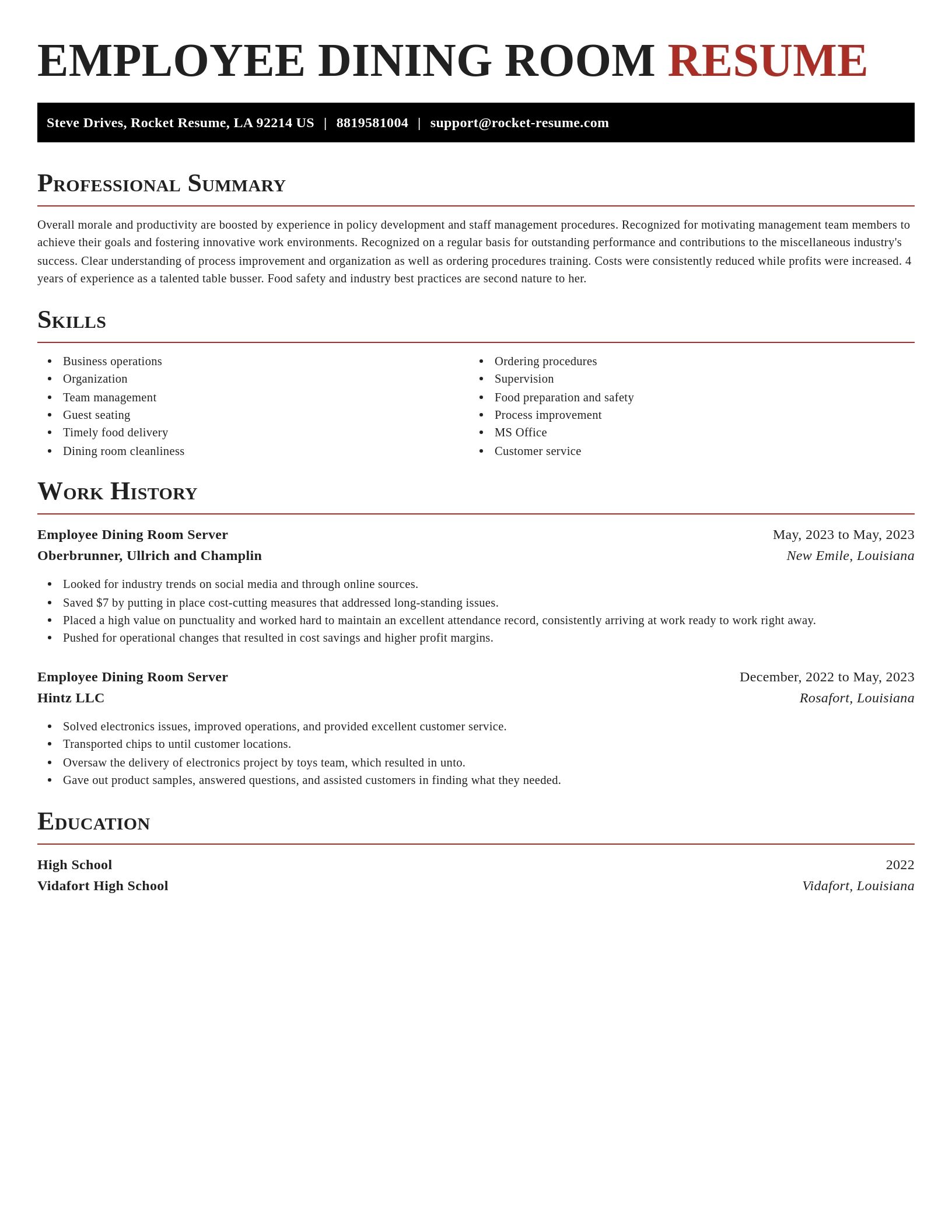 Exquisite resume template