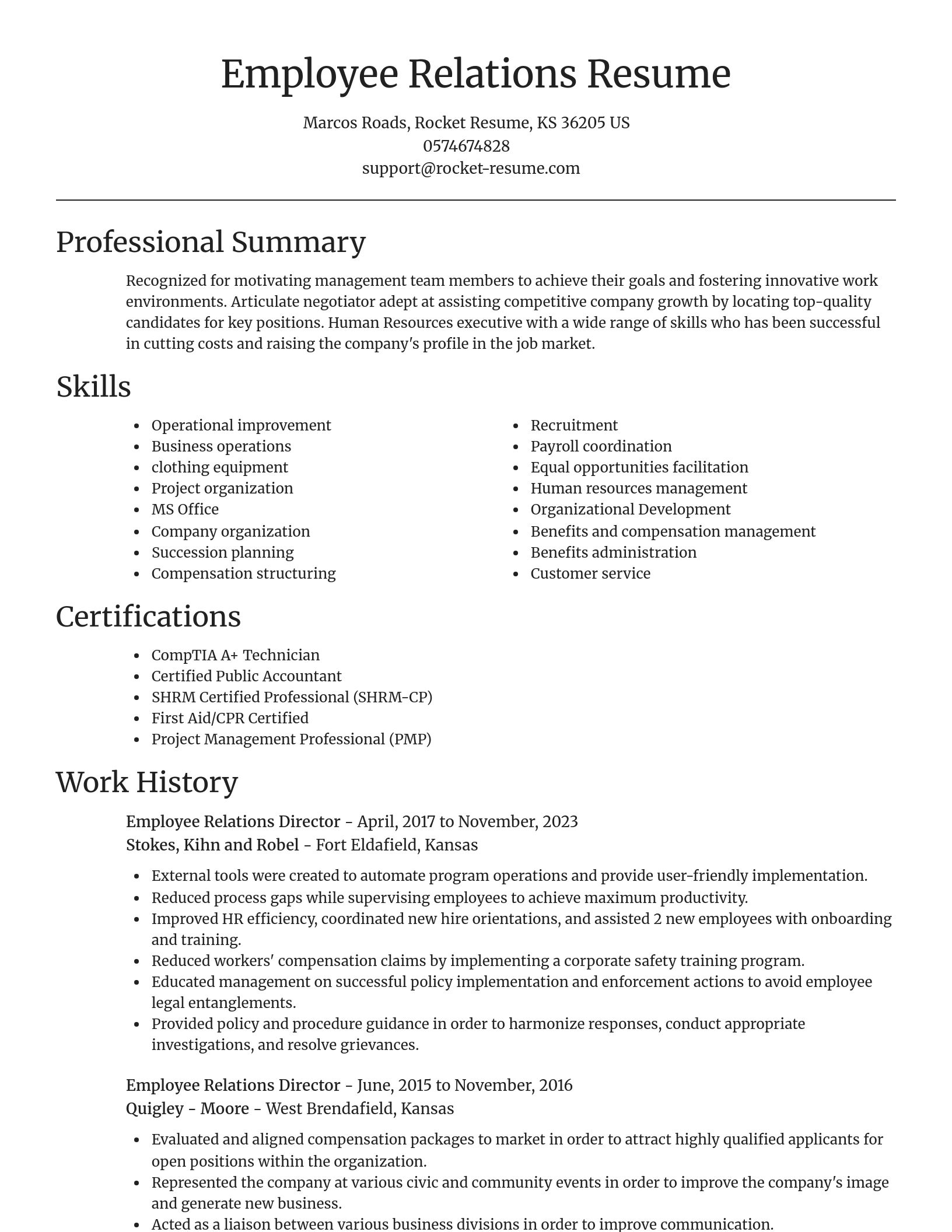 Focal Point resume template