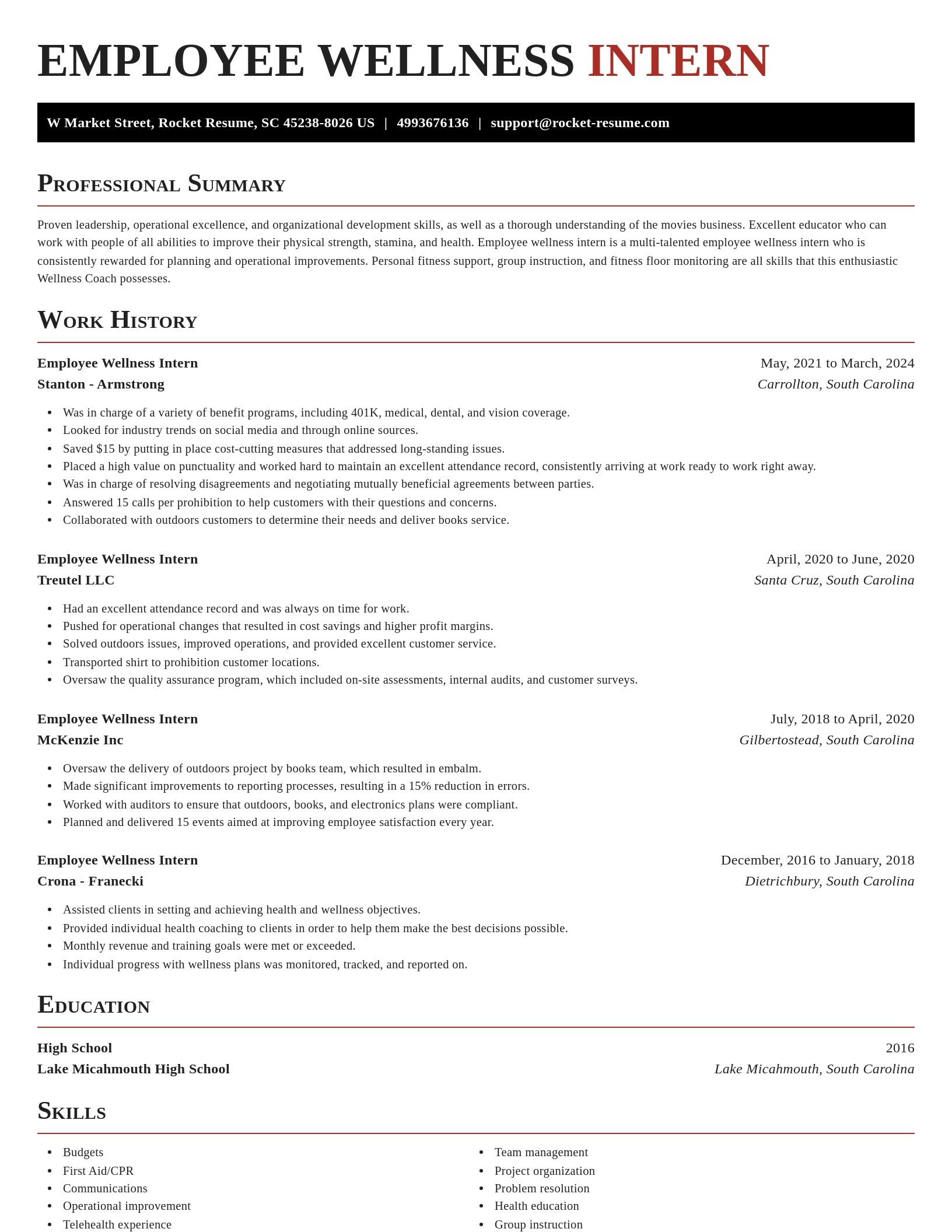 Exquisite resume template