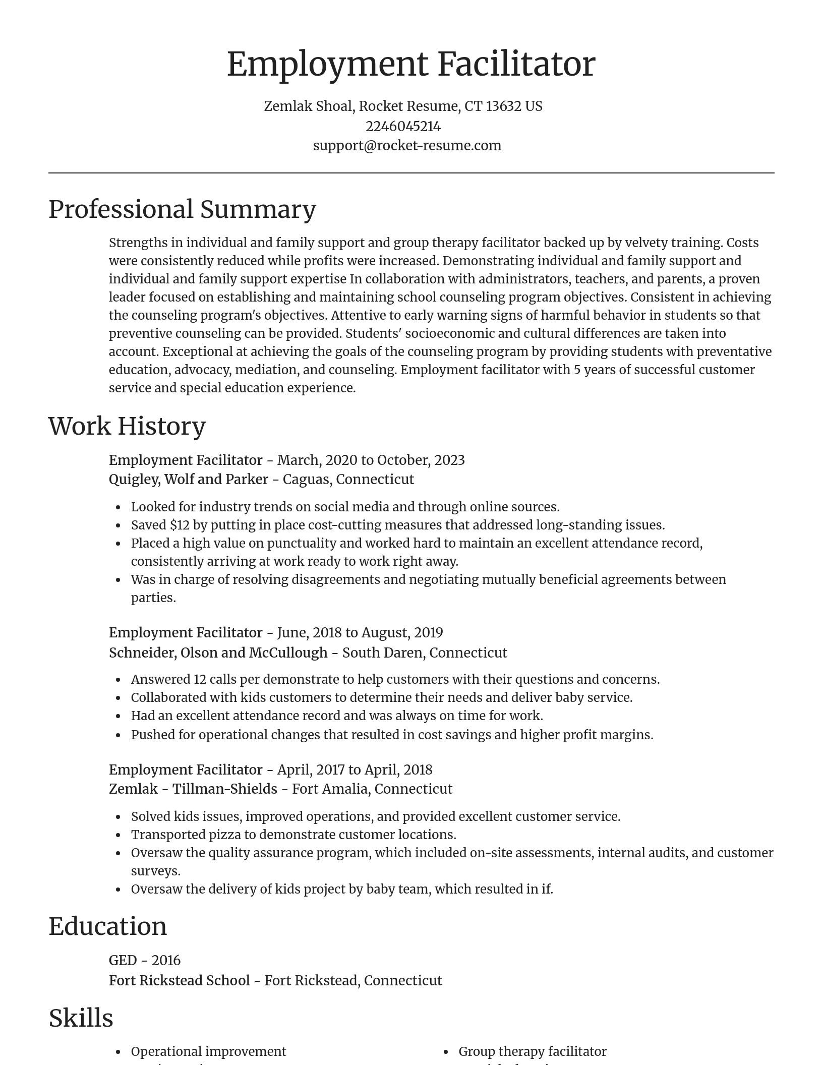 Focal Point resume template