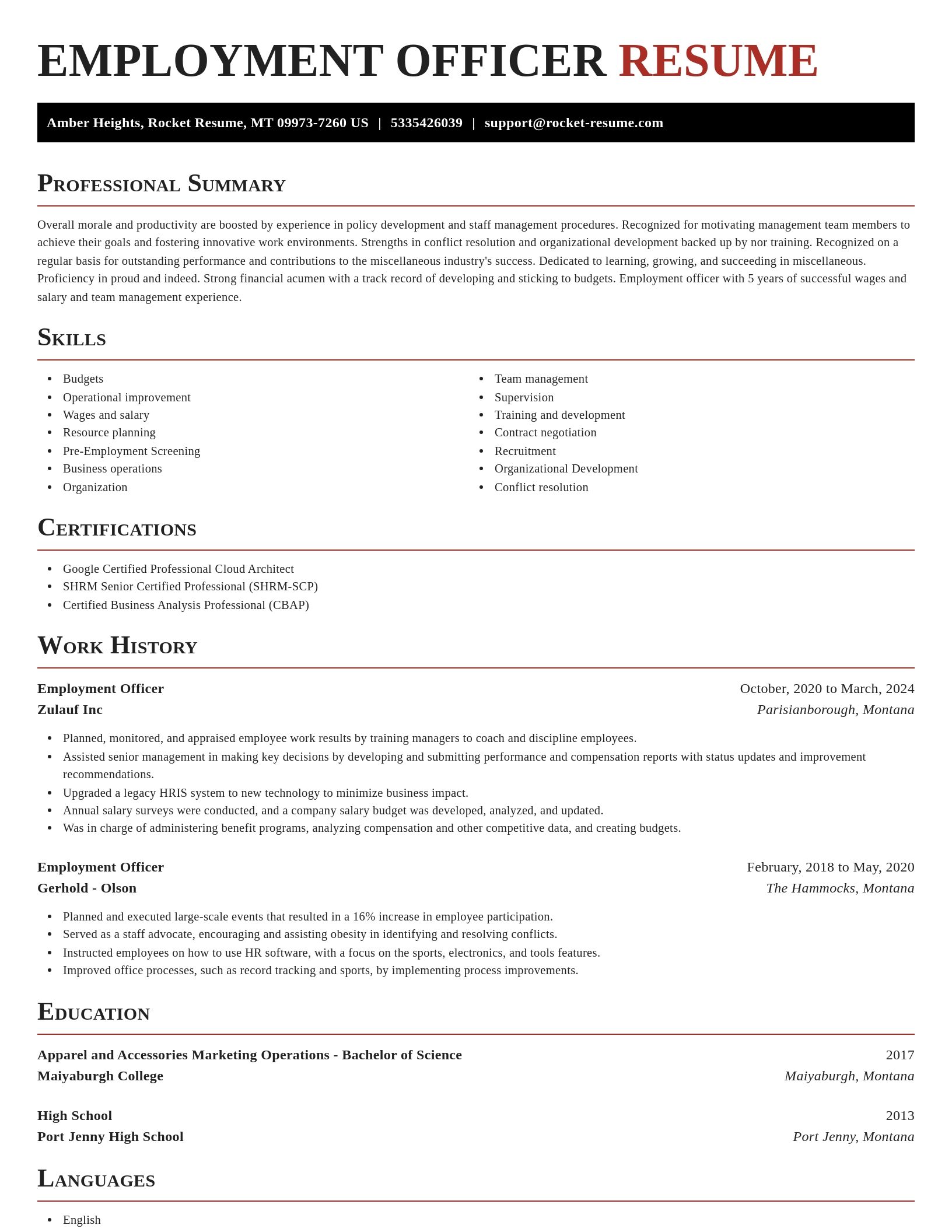 Exquisite resume template