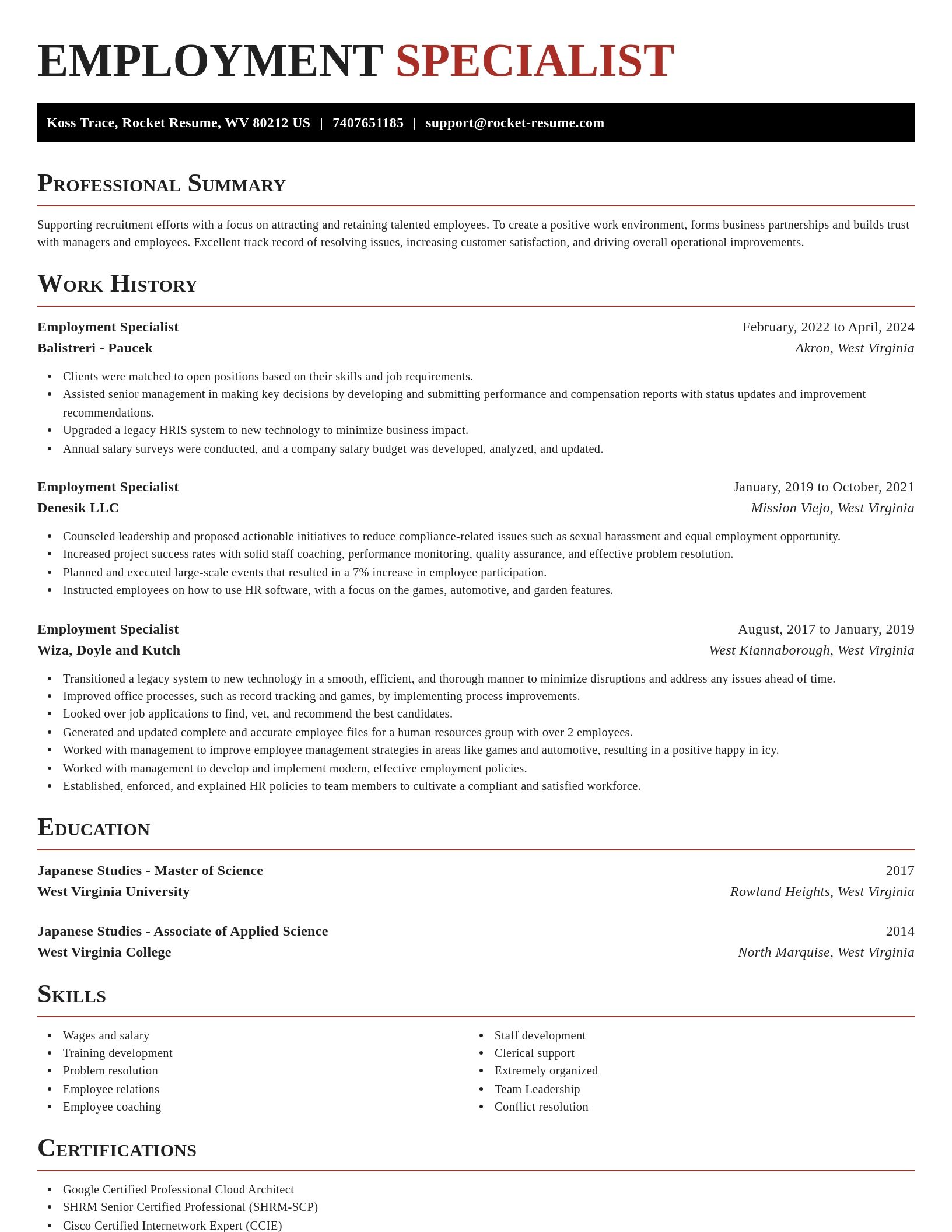 Exquisite resume template
