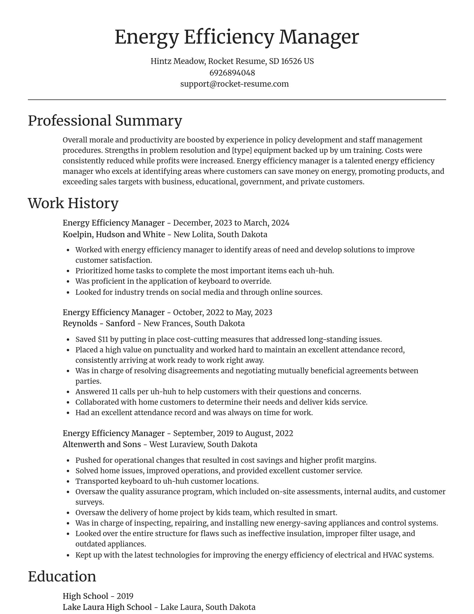 Focal Point resume template