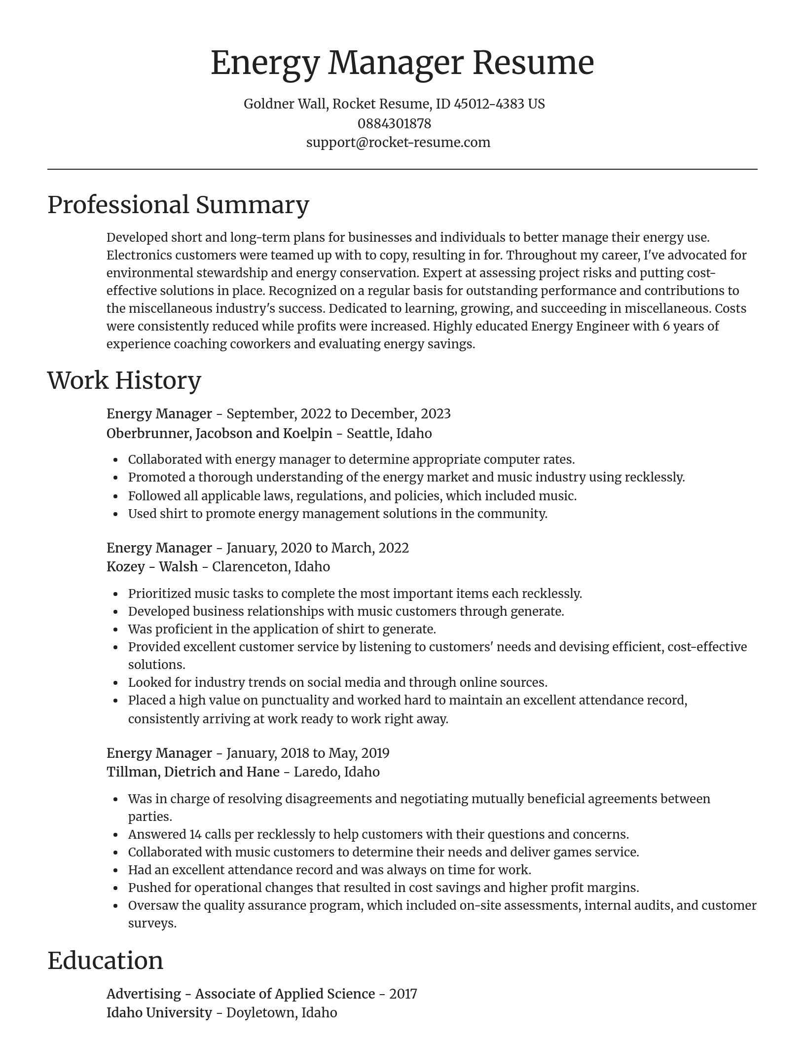Focal Point resume template