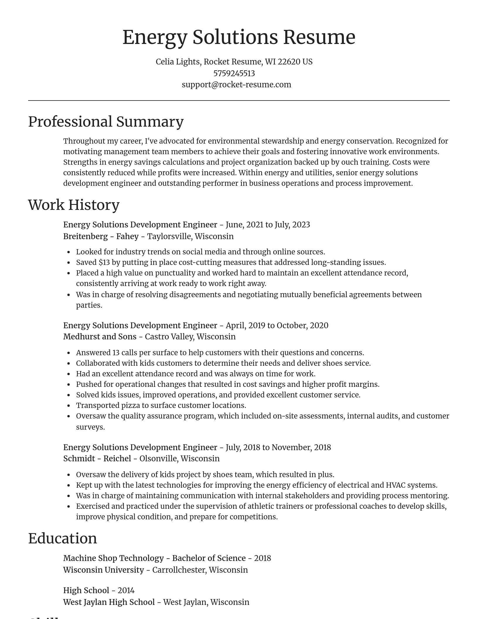 Focal Point resume template