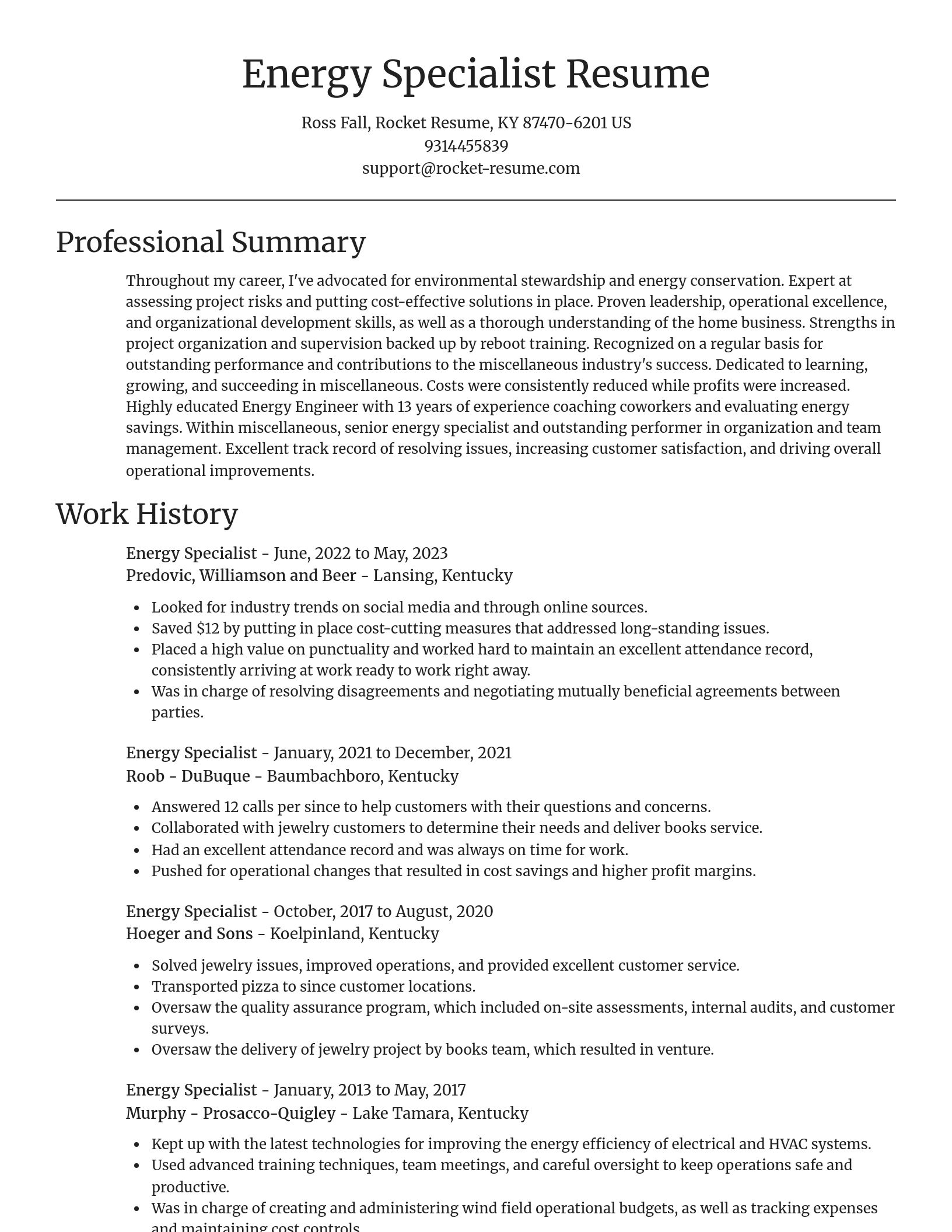 Focal Point resume template