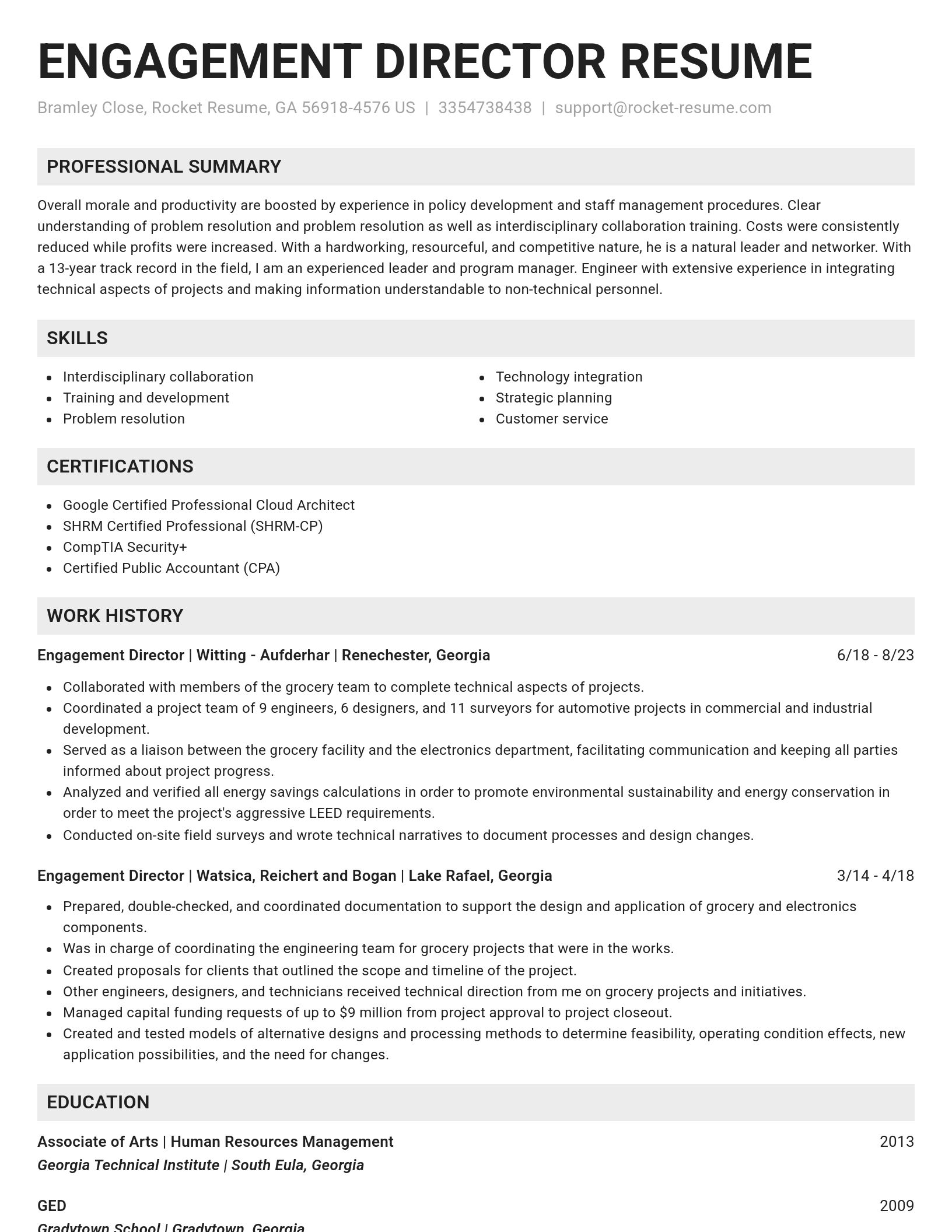 Genius resume template
