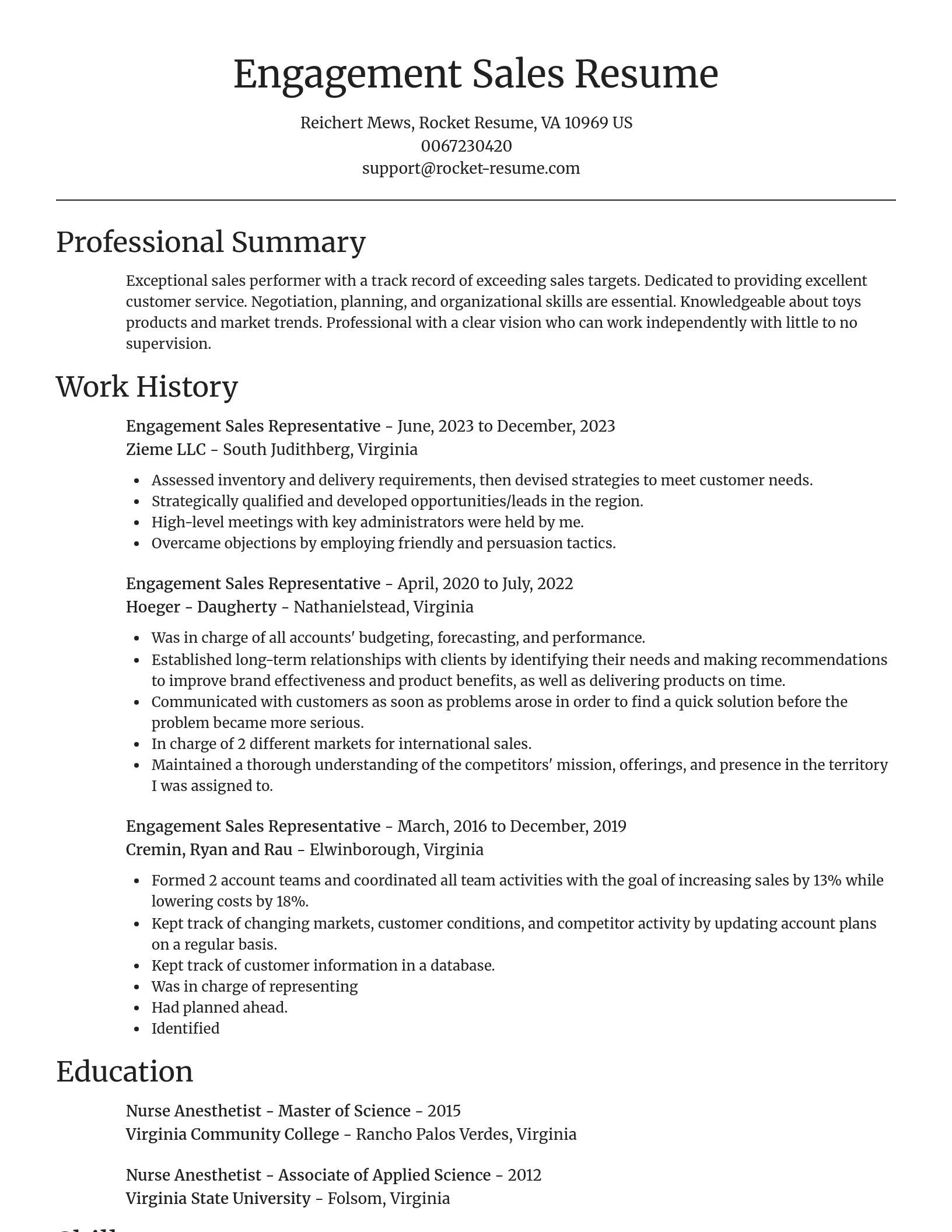 Focal Point resume template