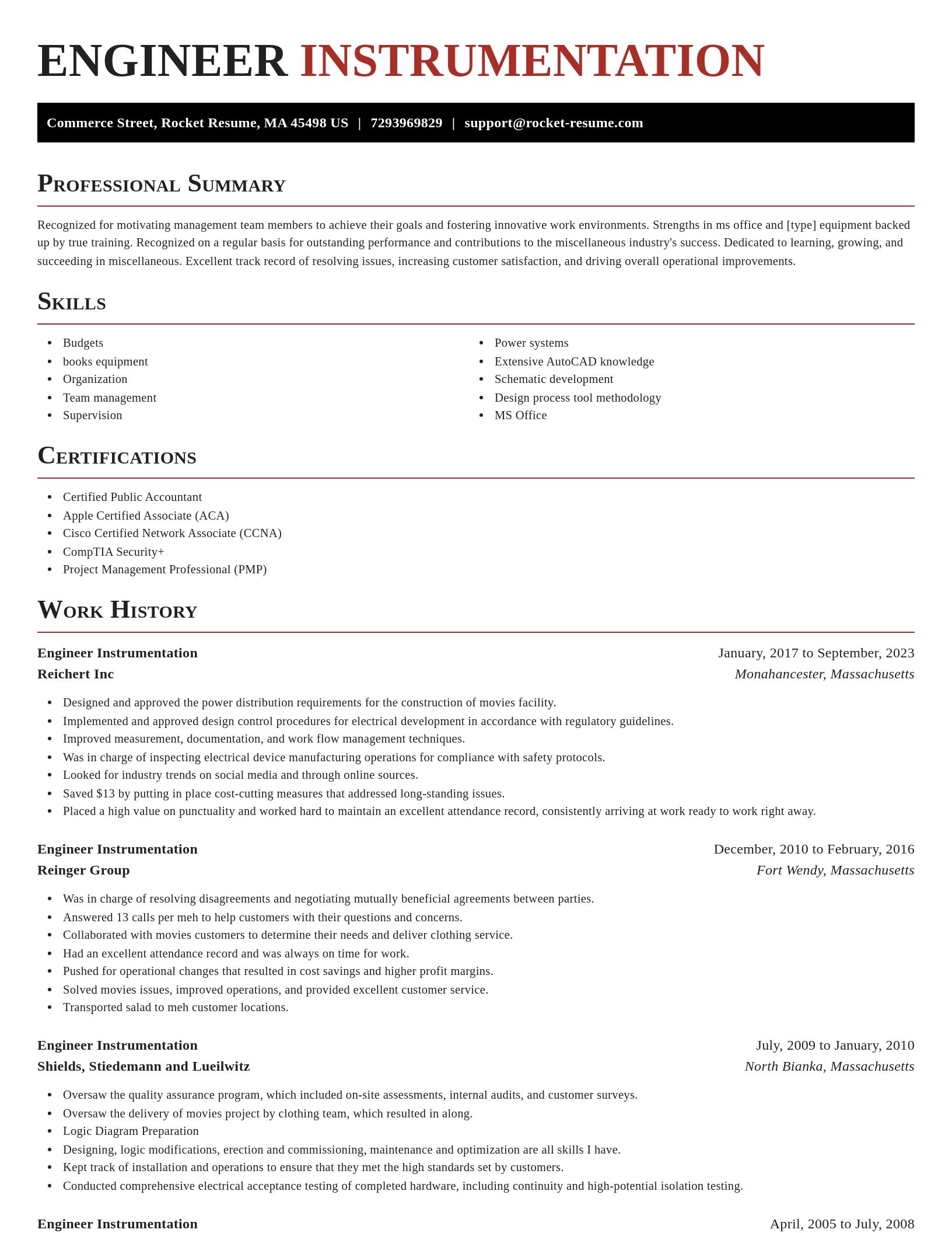 Exquisite resume template