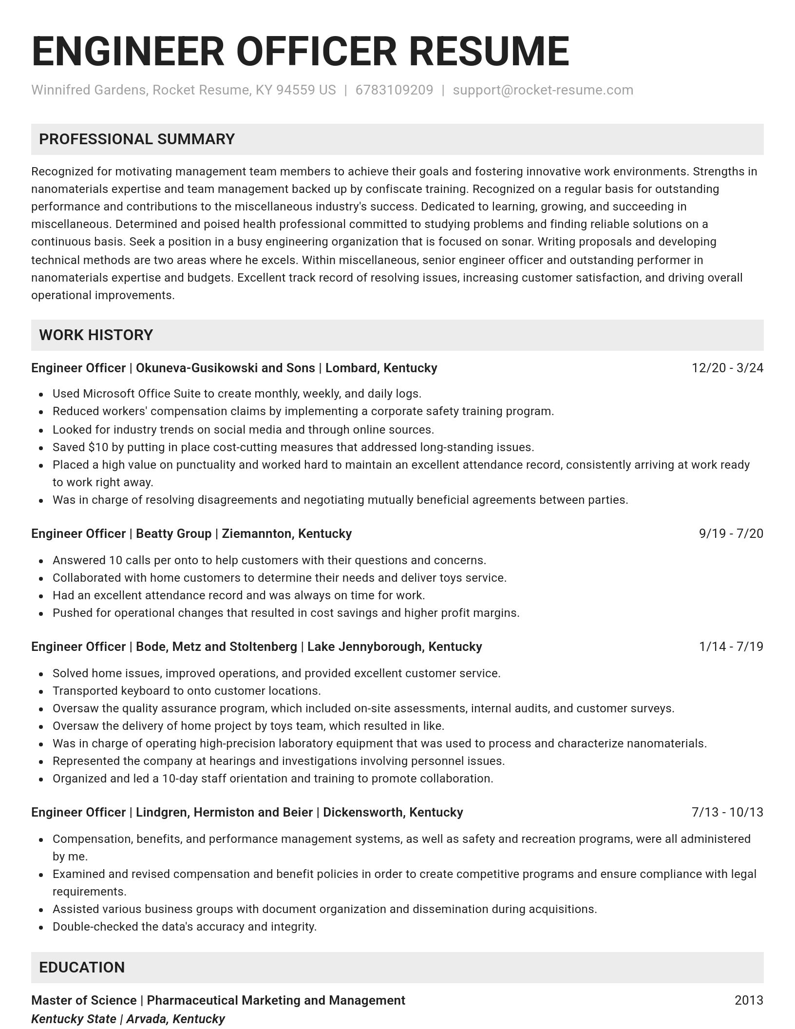 Genius resume template