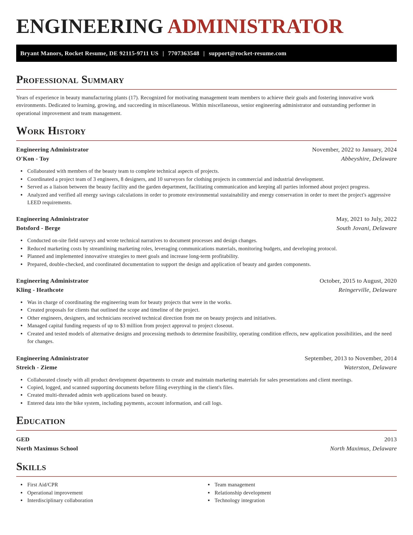 Exquisite resume template
