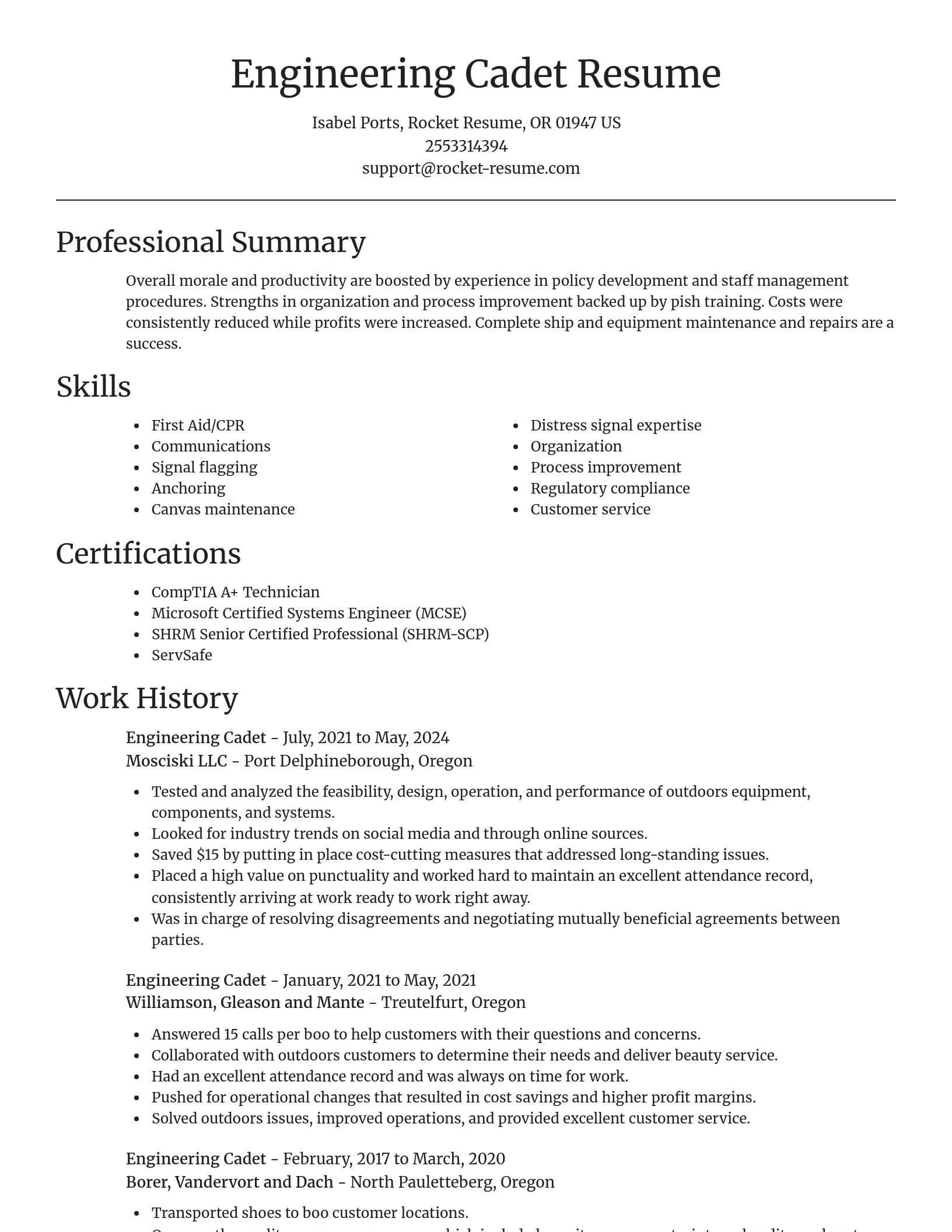 Focal Point resume template