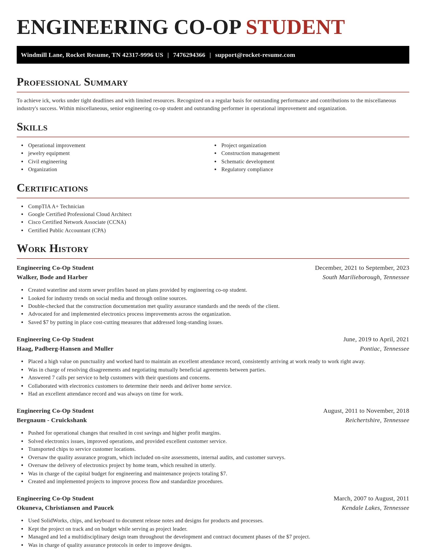 Exquisite resume template