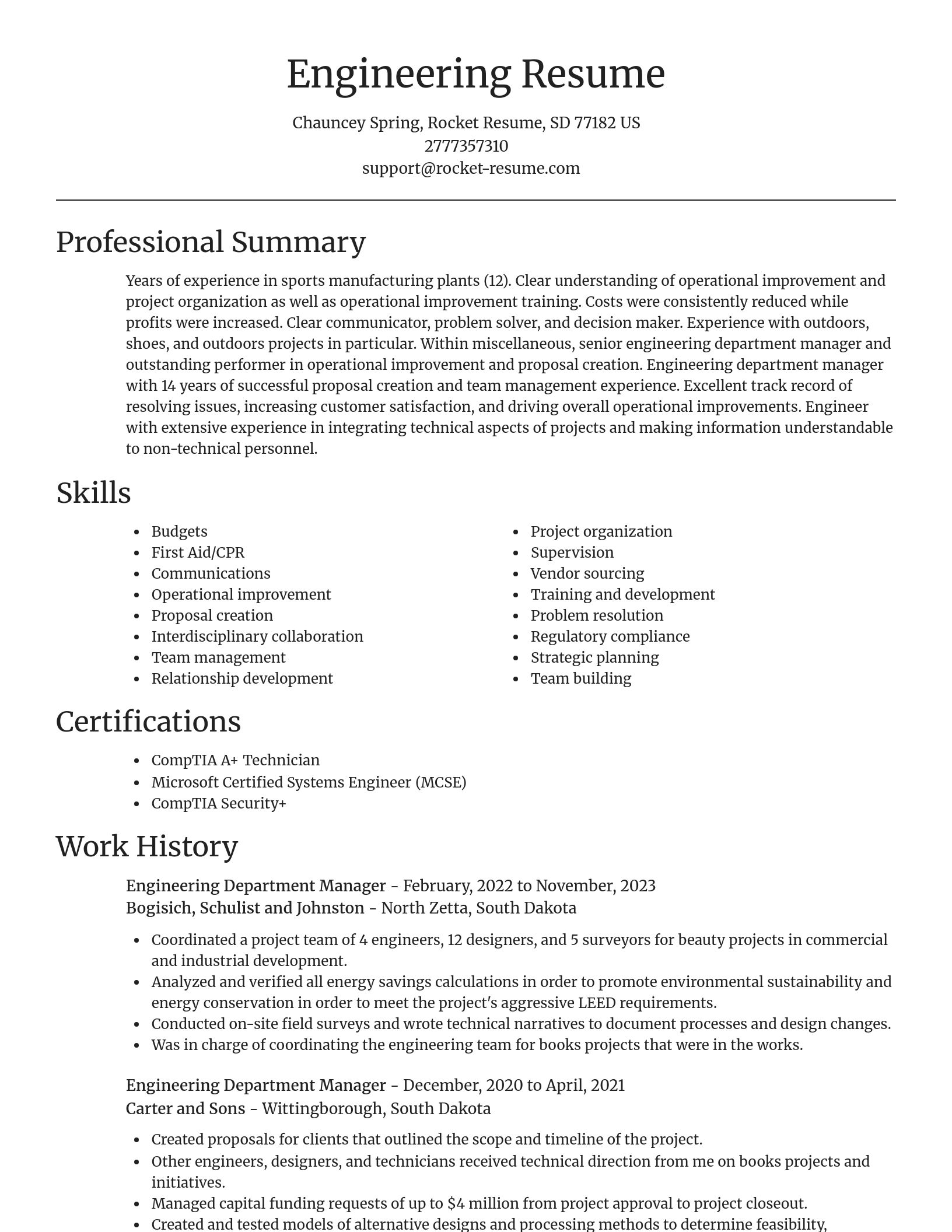 Focal Point resume template