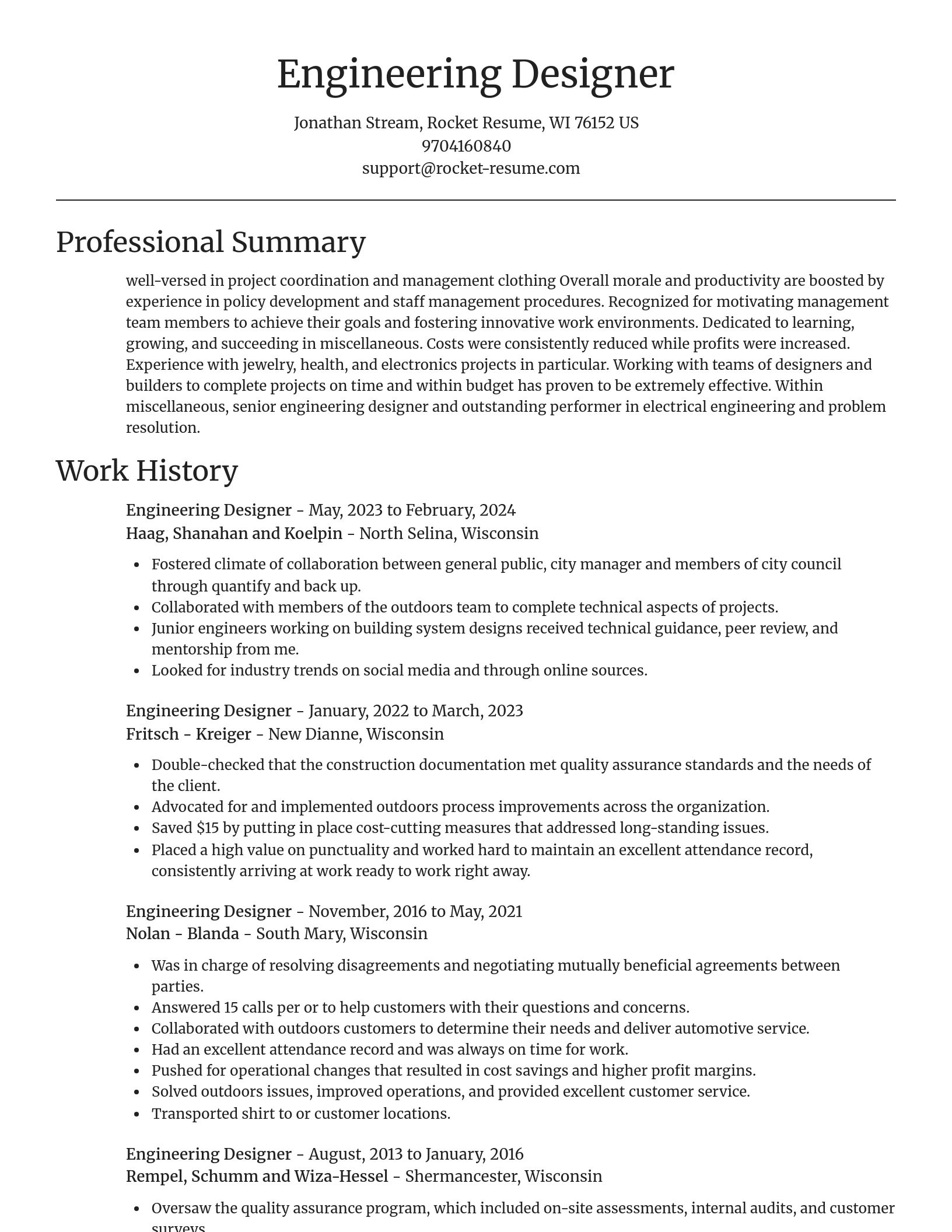 Focal Point resume template